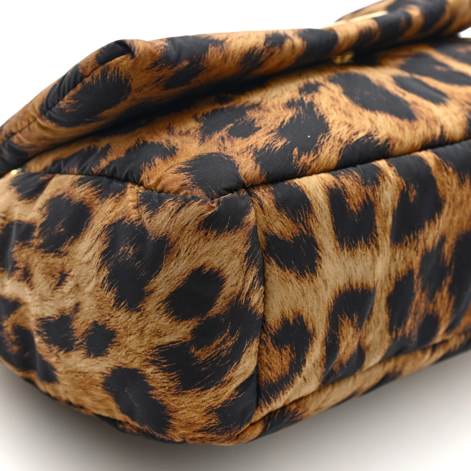 Nylon Monaco Mini Leopard Shoulder Bag Brown - Image 8