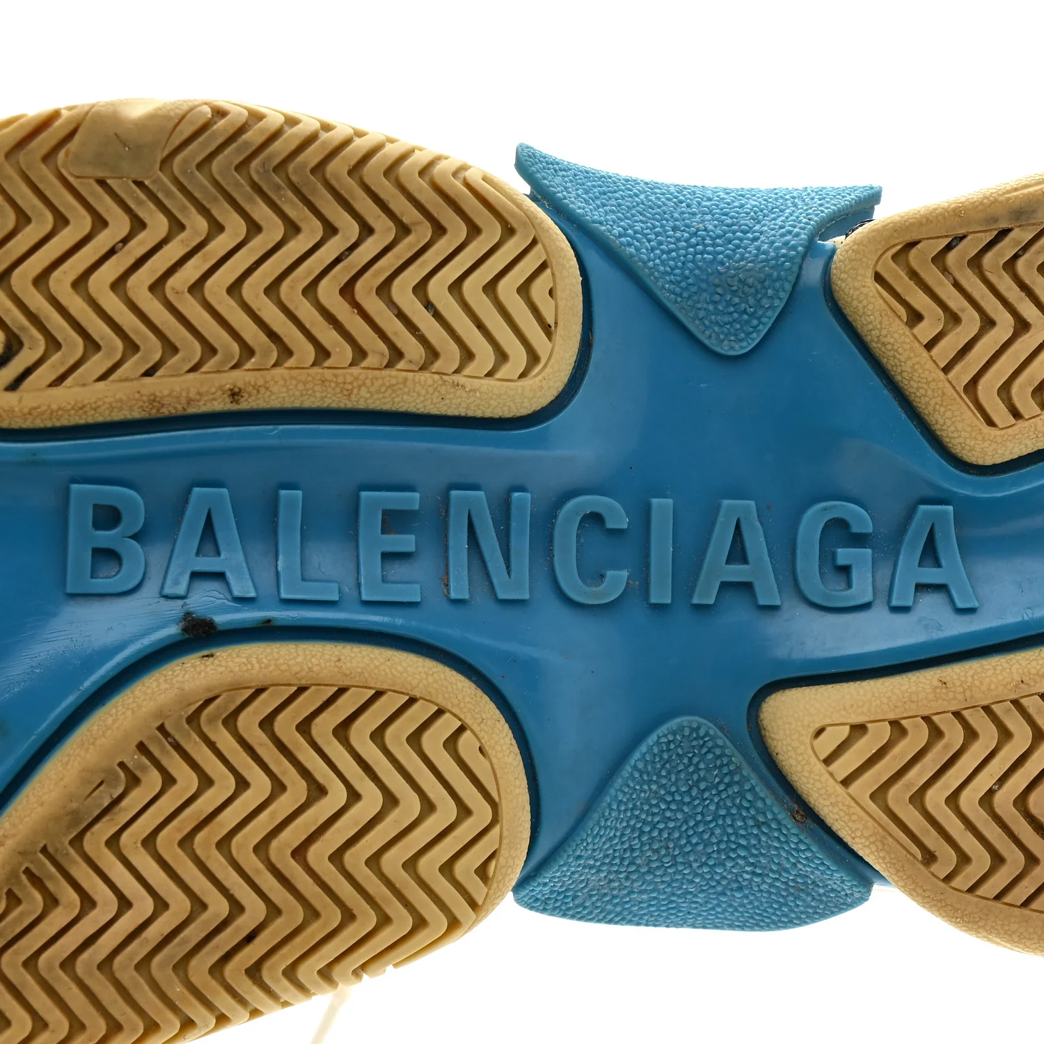 Nylon Suede Womens Triple S 2.0 Sneakers 39 Blue Multicolor - Image 7