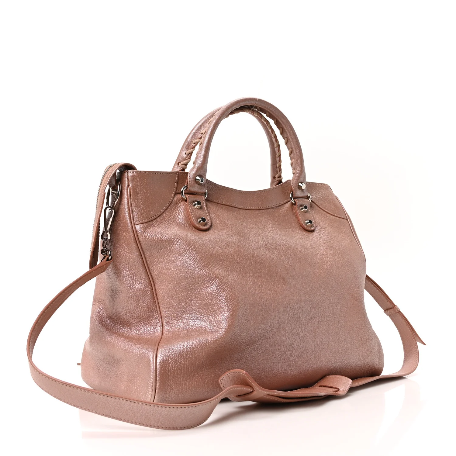 Pearlescent Goatskin Classic Palladium Hardware Velo Rose Rose Light - Image 4