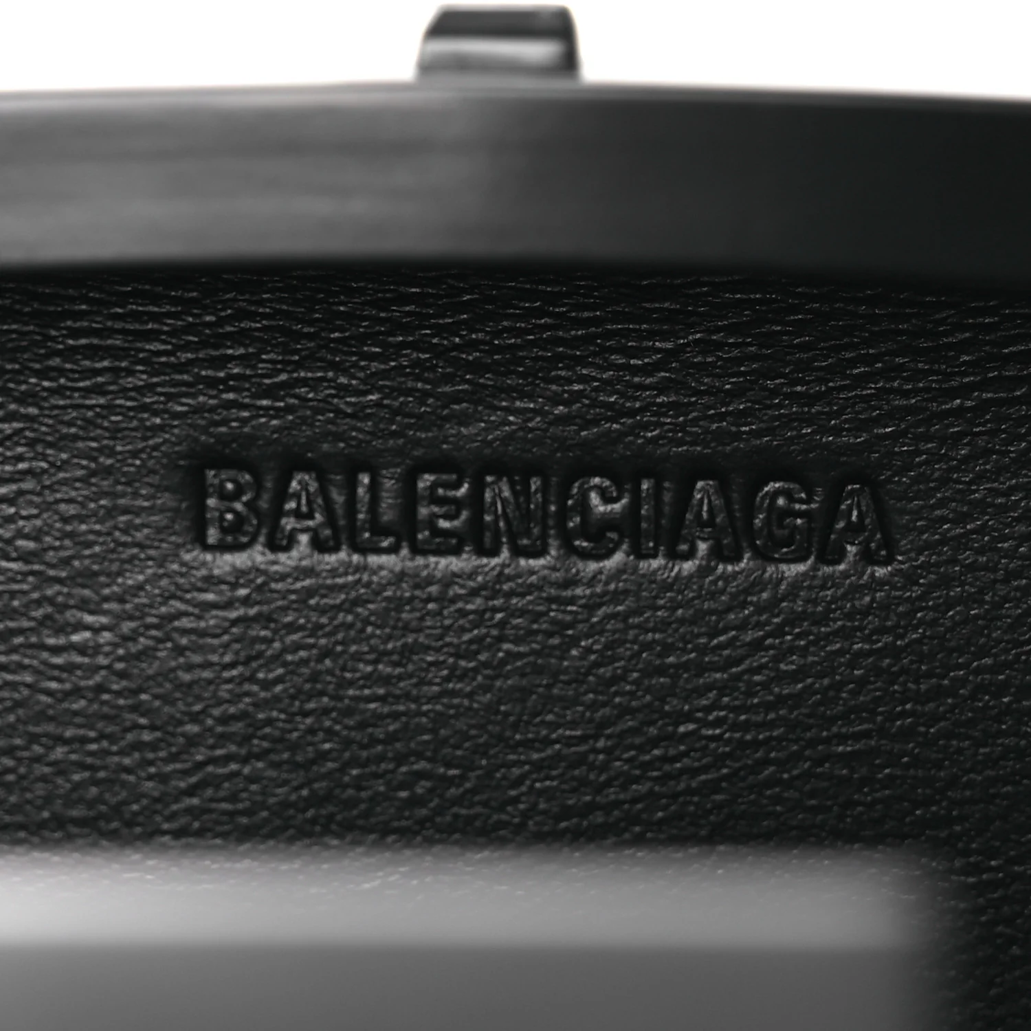 Recycled Plastic Calfskin Embossed Mini Lunch Box Case with Strap Black - Image 6