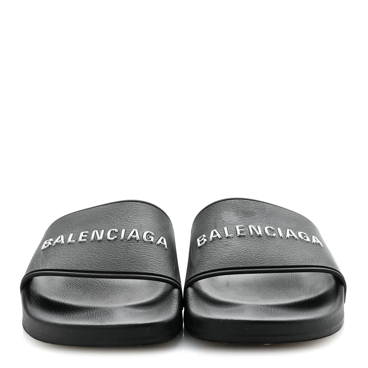 Rubber Logo Pool Slide Sandals 37 Black - Image 6