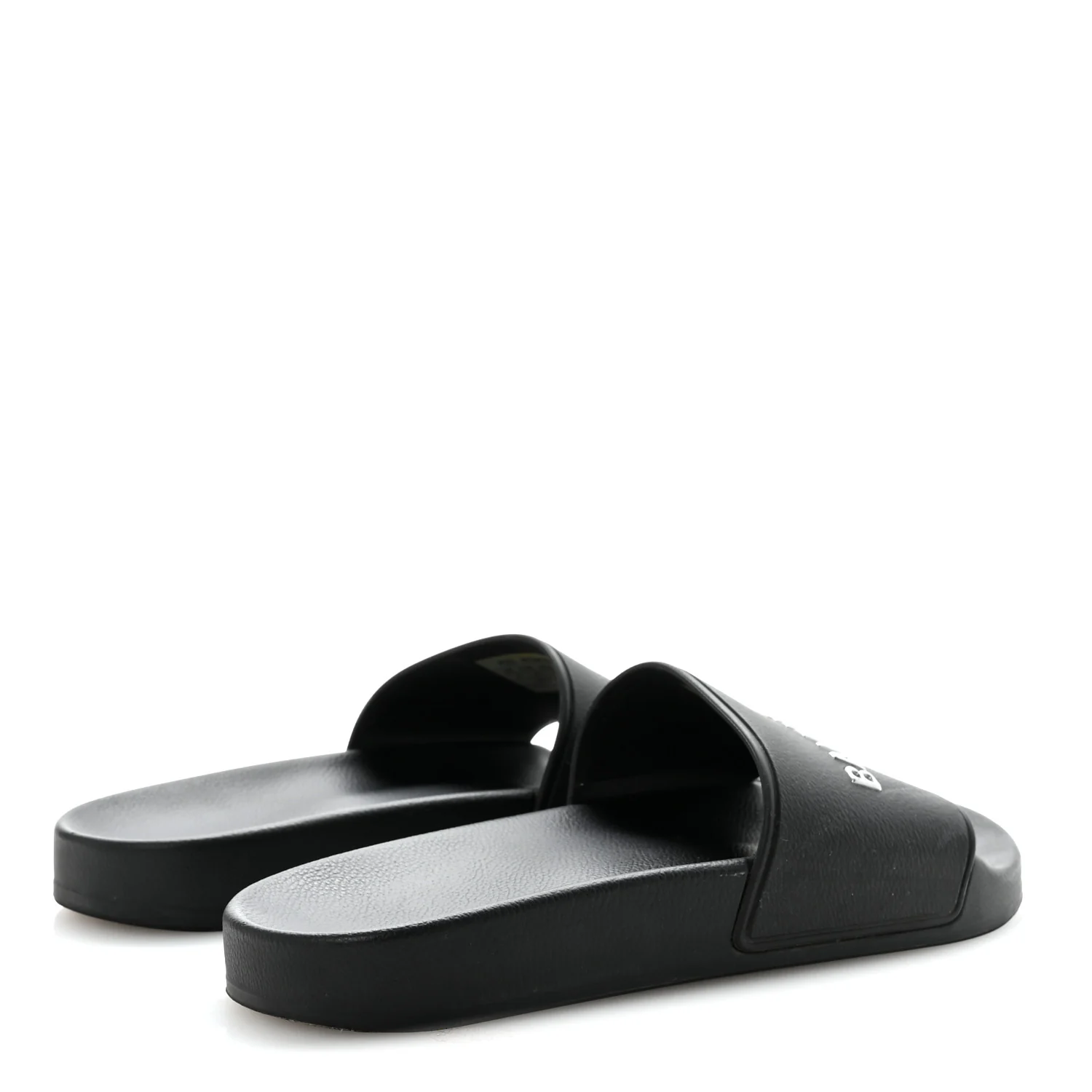 Rubber Logo Pool Slide Sandals 37 Black - Image 9