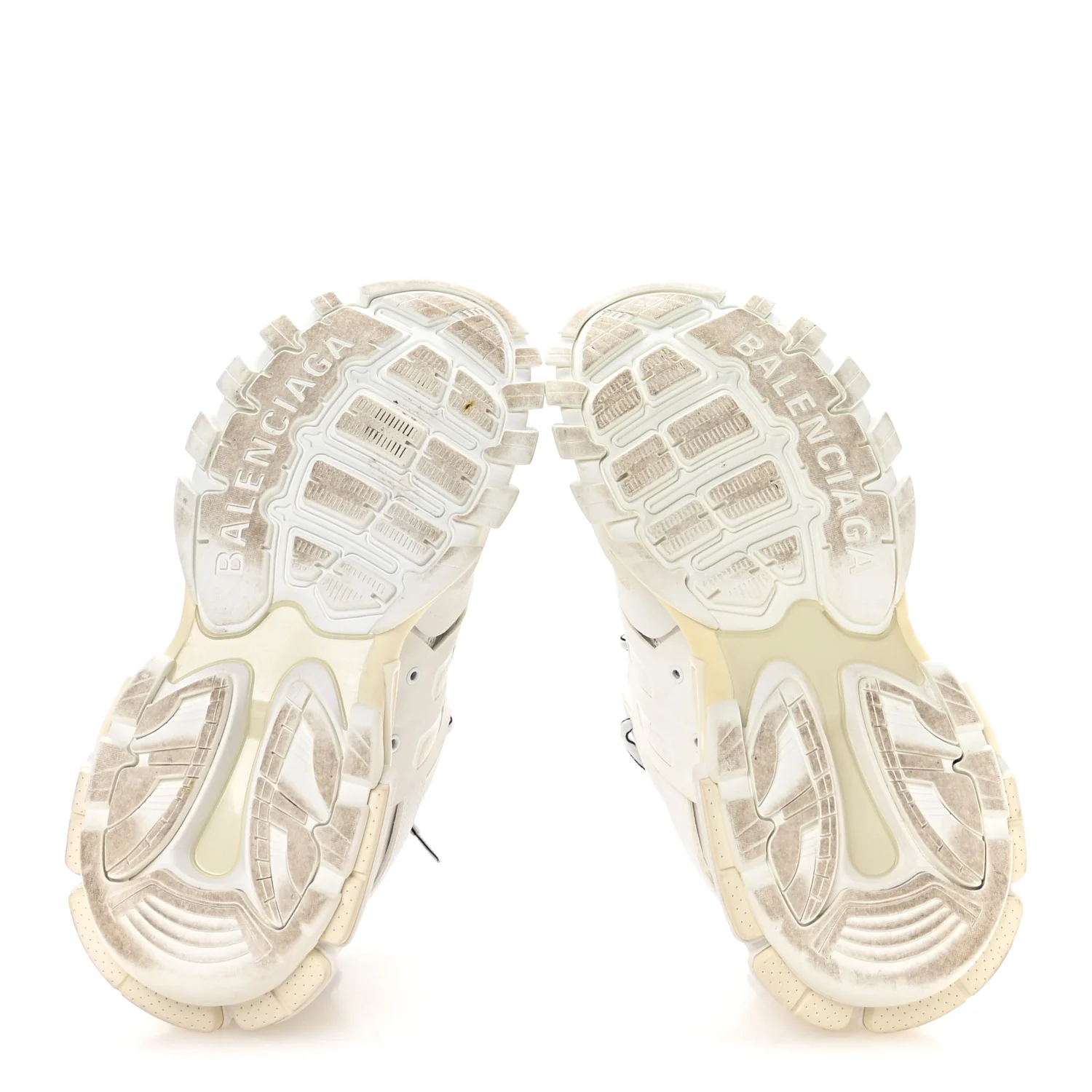 Rubber Mesh Fabric Bicolor Recycled Sole Womens Track Sneakers 39 White Black - Image 6
