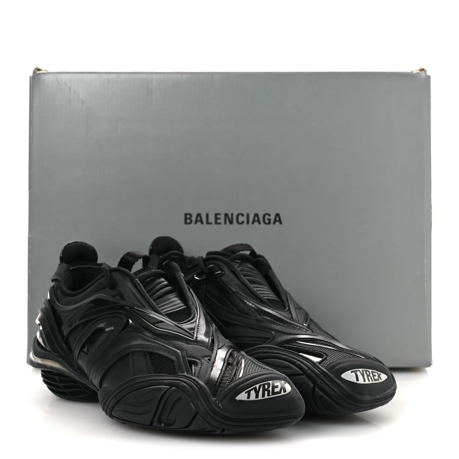 Rubber Mesh Womens Tyrex Sneakers 39 Black - Image 11