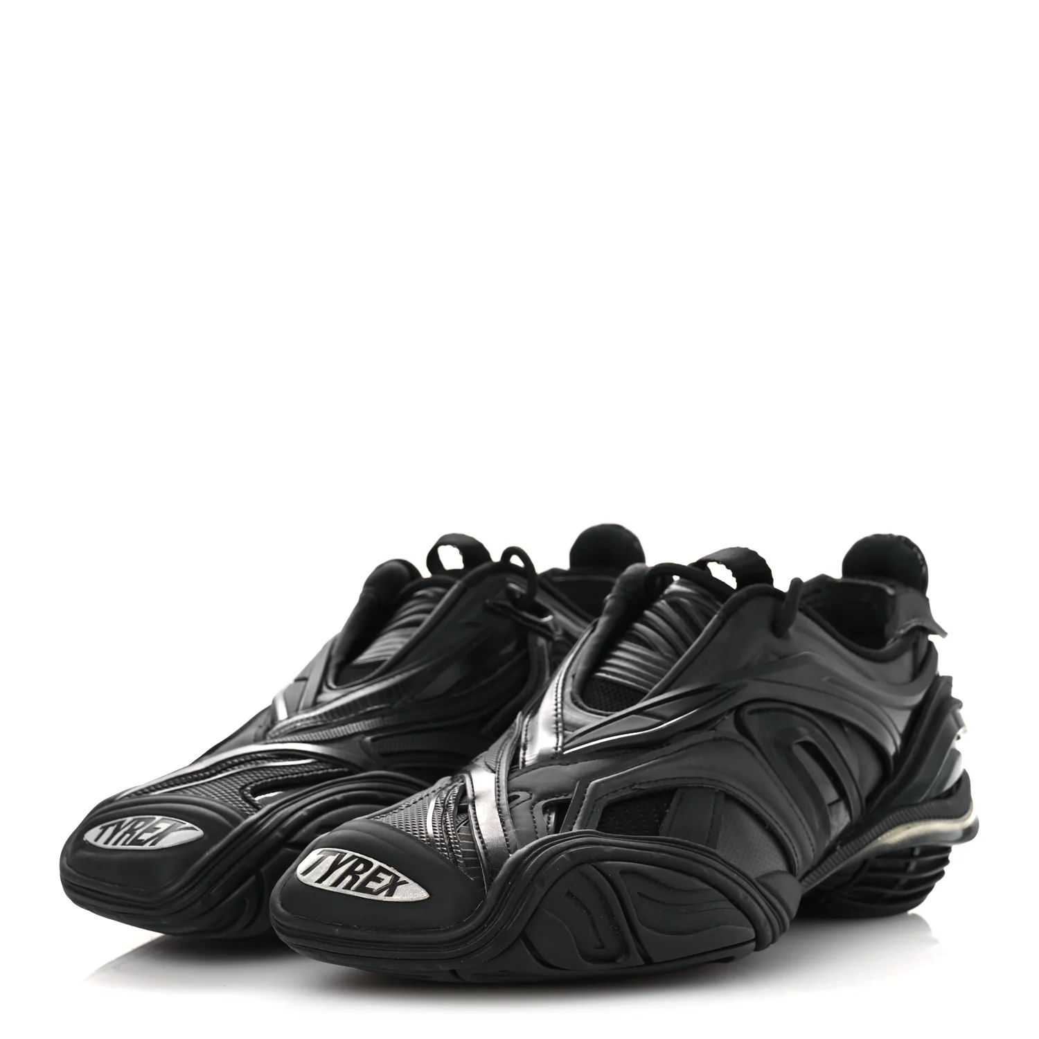 Rubber Mesh Womens Tyrex Sneakers 39 Black - Image 4