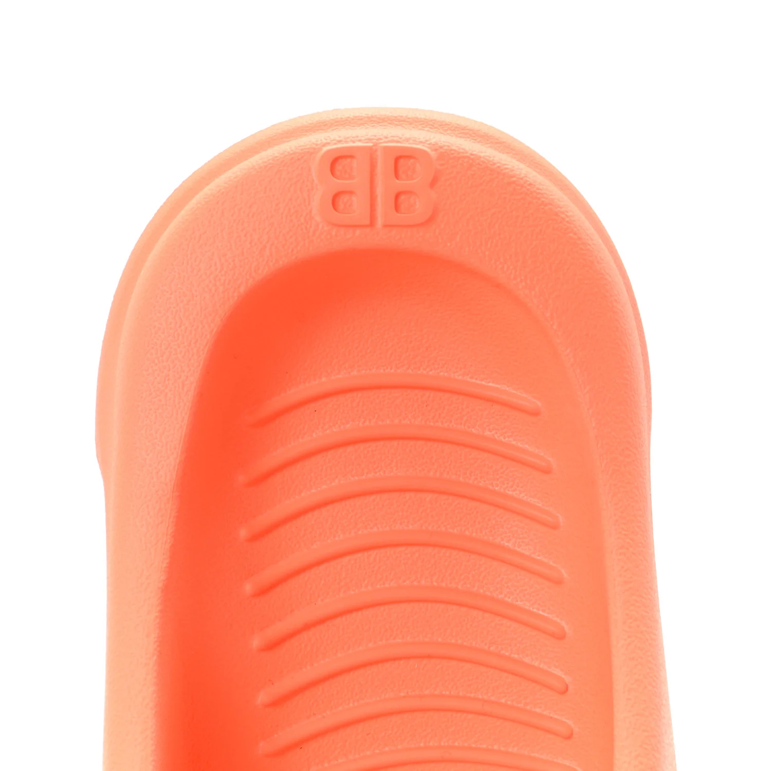 Rubber Womens Mold Slide Sandals 38 Fluo Orange - Image 7