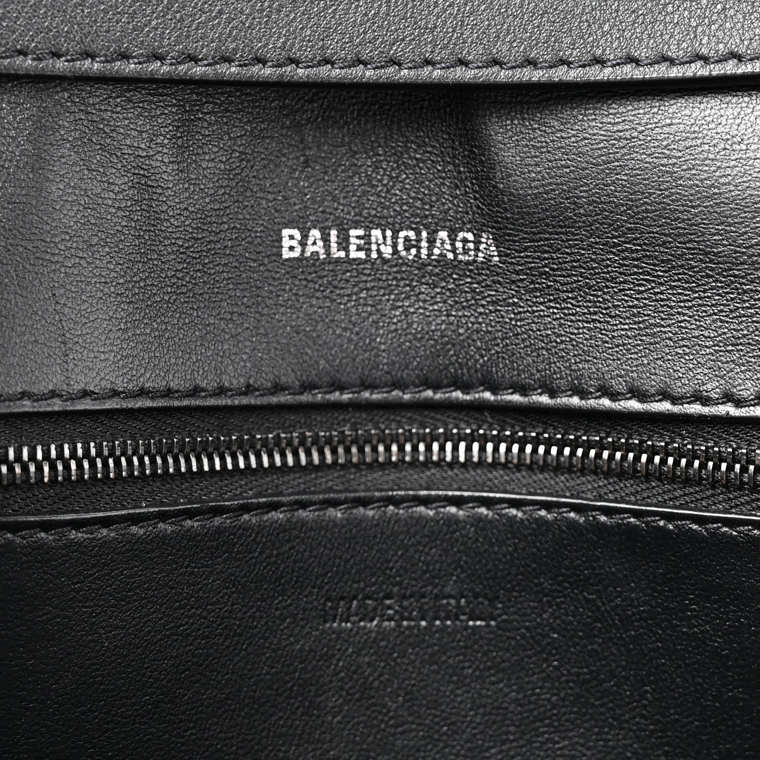 Semi Shiny Smooth Calfskin Monochrome Small Downtown Shoulder Bag Black - Image 6