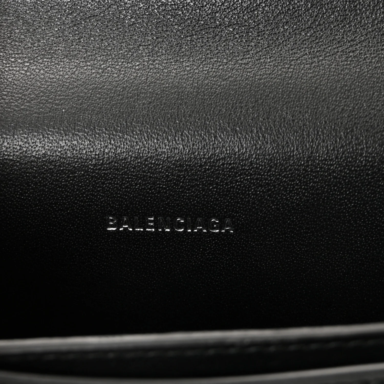 Shiny Box Calfskin Monochrome XS Sharp Belt Bag Black - Image 6