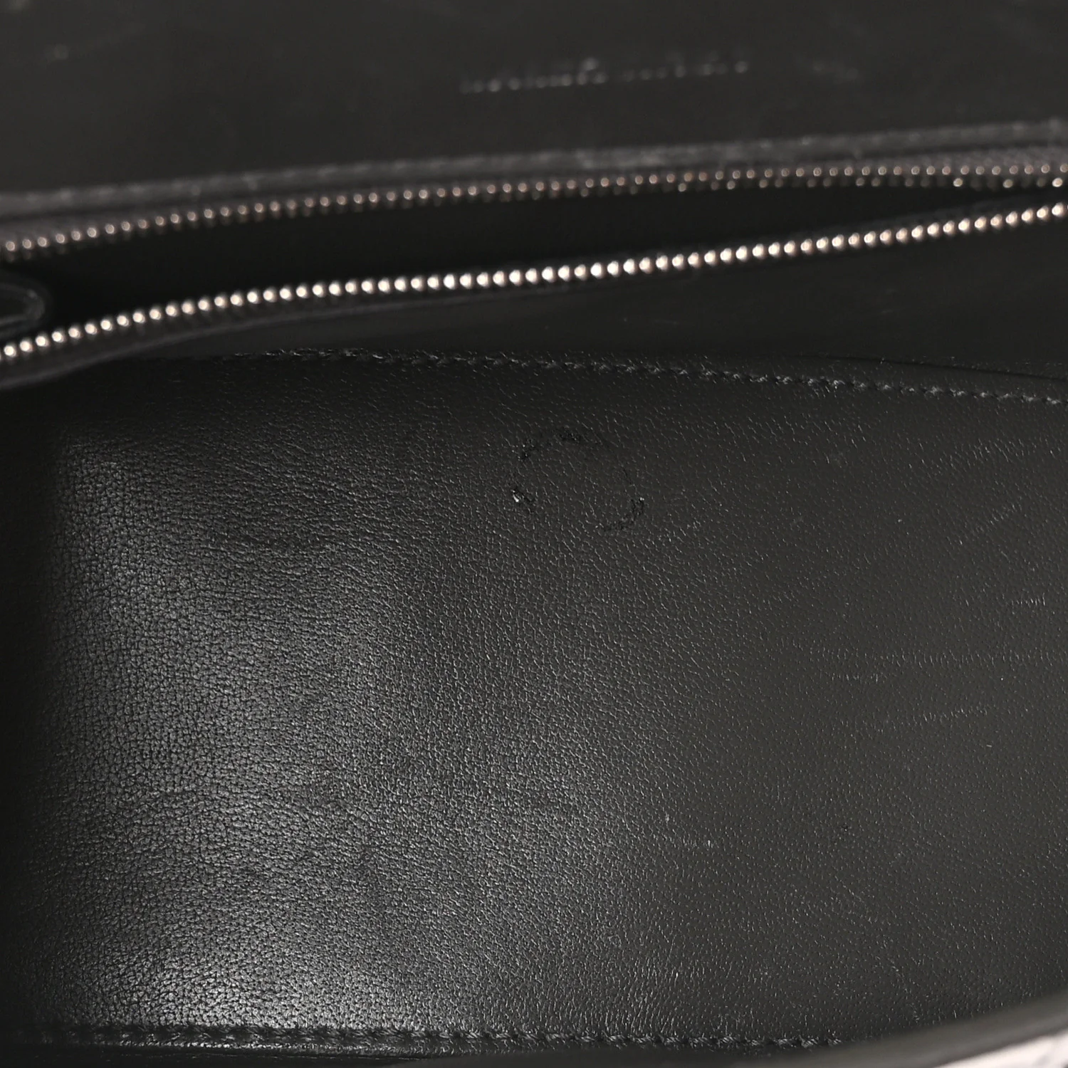 Shiny Calfskin Crocodile Embossed Small Hourglass Top Handle Bag Dark Grey - Image 5