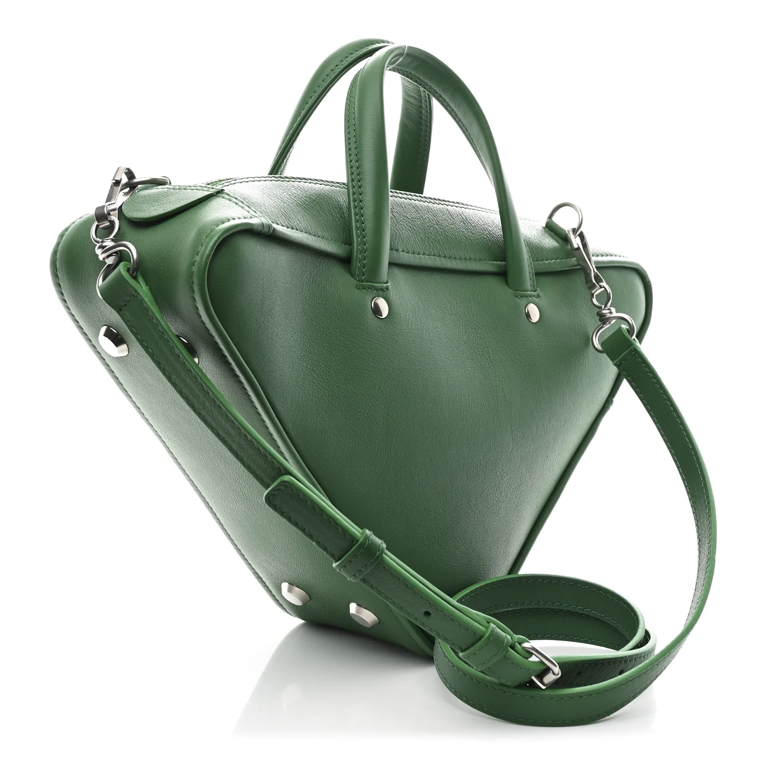 Shiny Day Calfskin Logo S Triangle Duffle Irlandais - Image 3