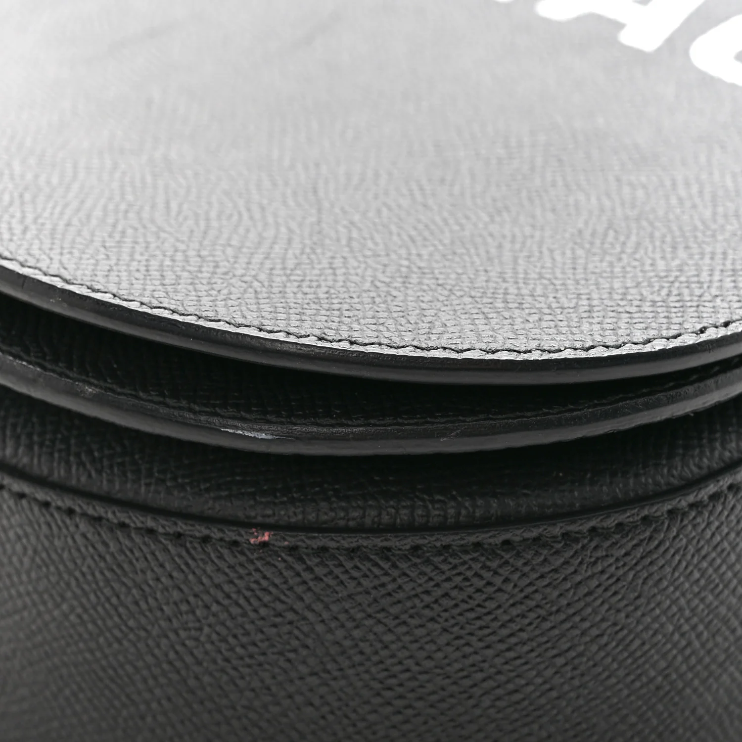 Signature Grained Calfskin Logo S Ville Day Bag Black - Image 10