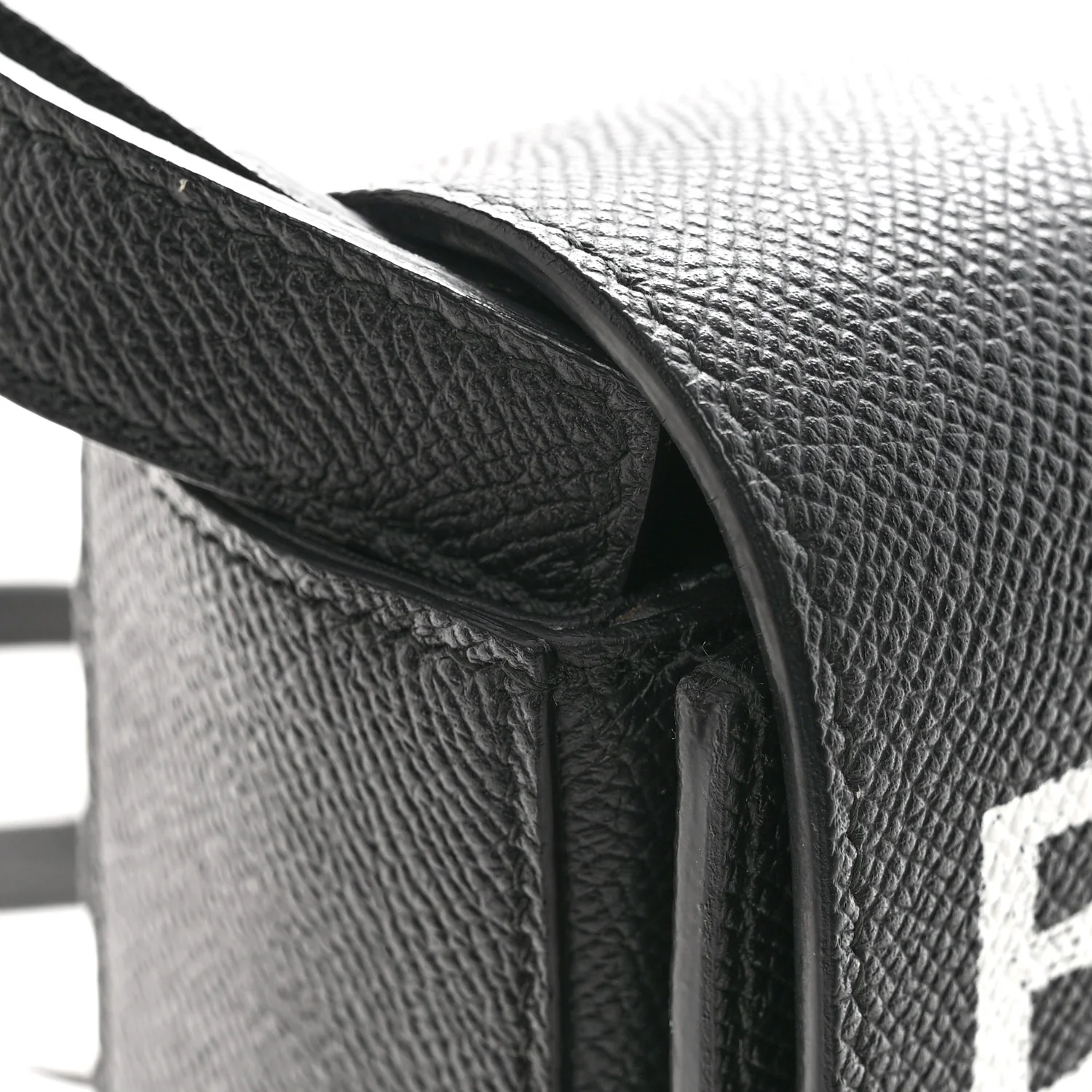 Signature Grained Calfskin Logo S Ville Day Bag Black - Image 11