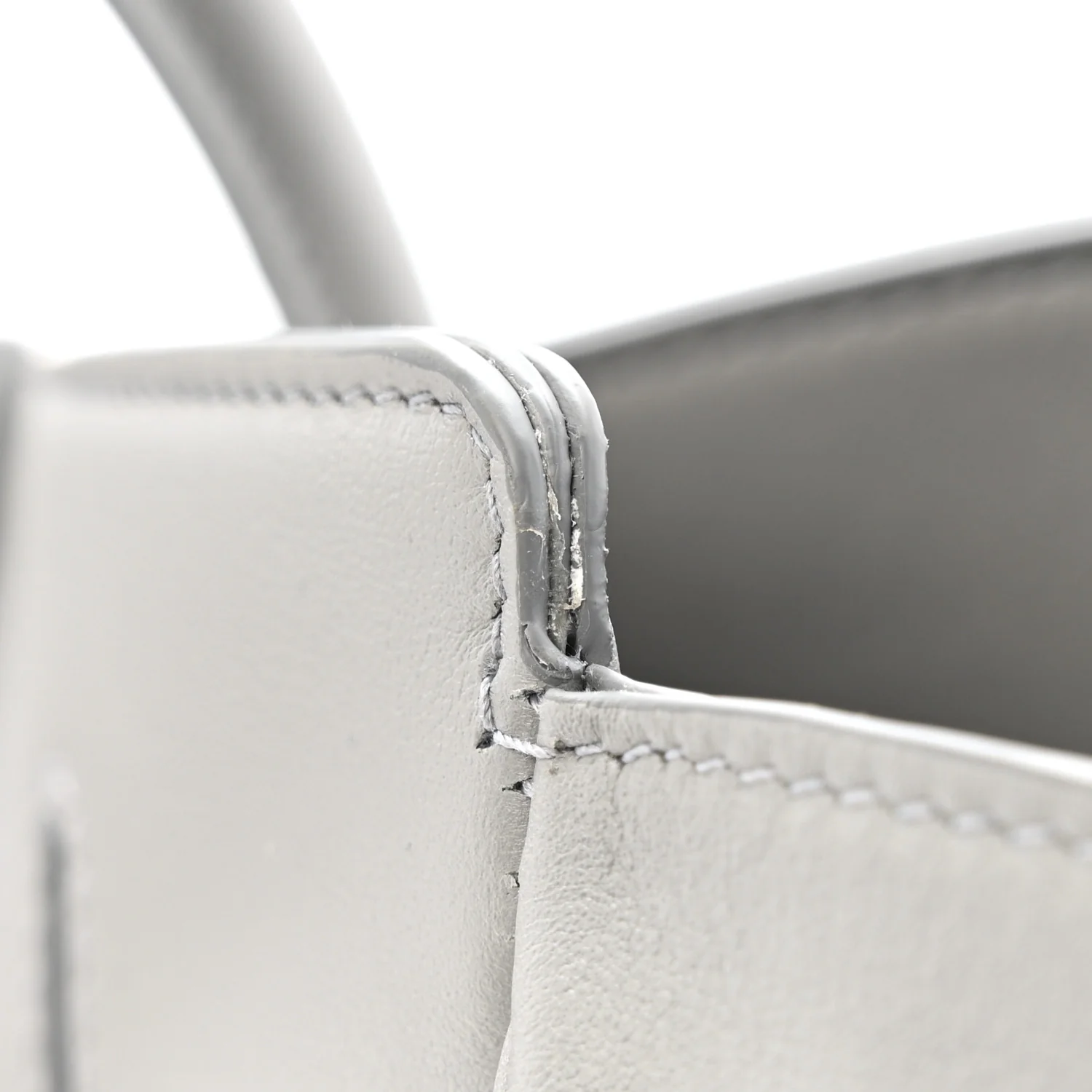 Smooth Calfskin Hampton Carry All Bag Grey - Image 11