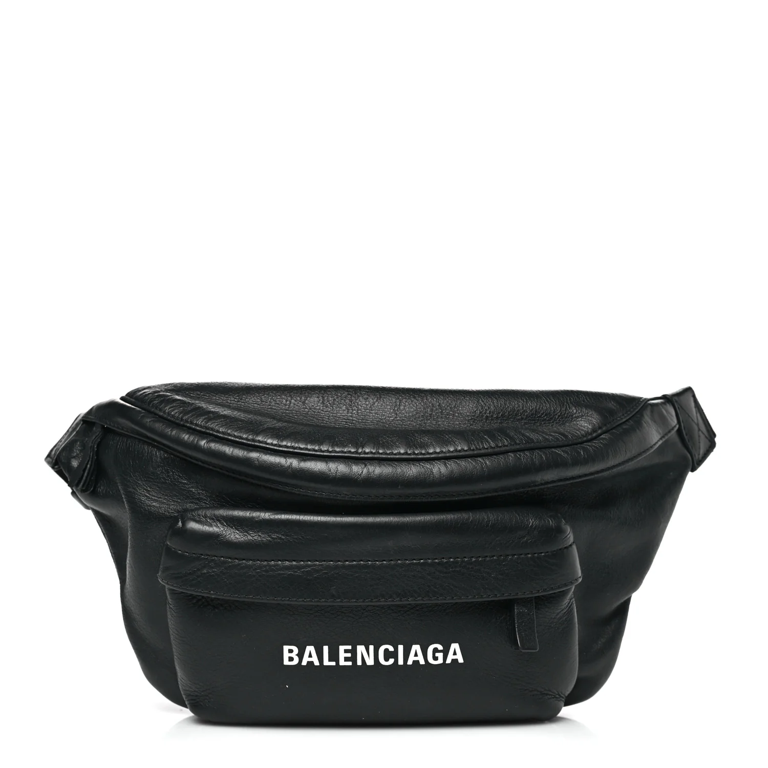 Smooth Calfskin Logo Large Everyday Beltpack Black White
