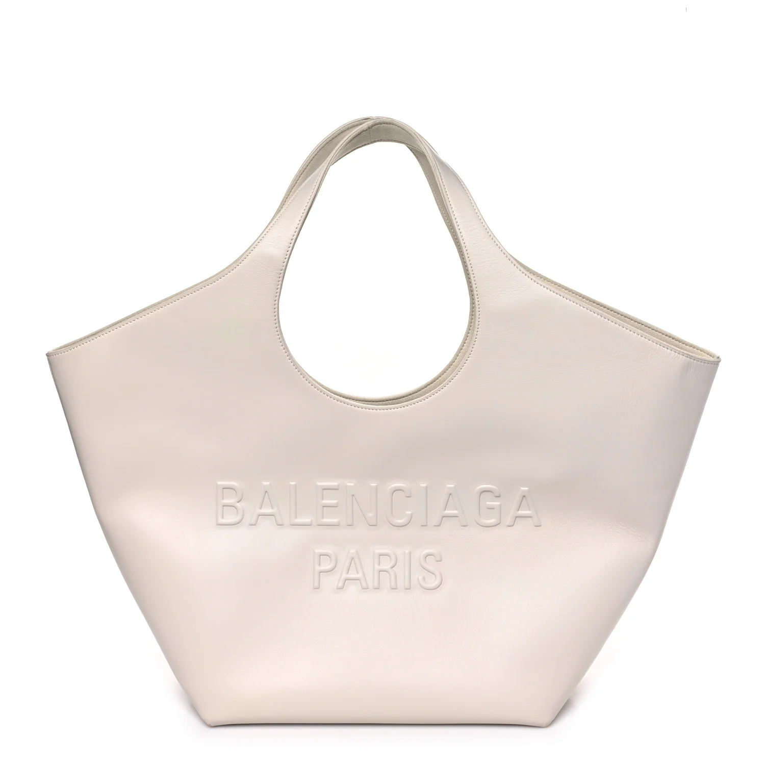 Smooth Calfskin Mary Kate Tote White