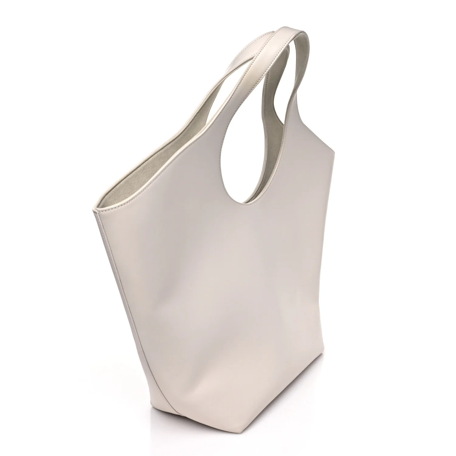 Smooth Calfskin Mary Kate Tote White - Image 4