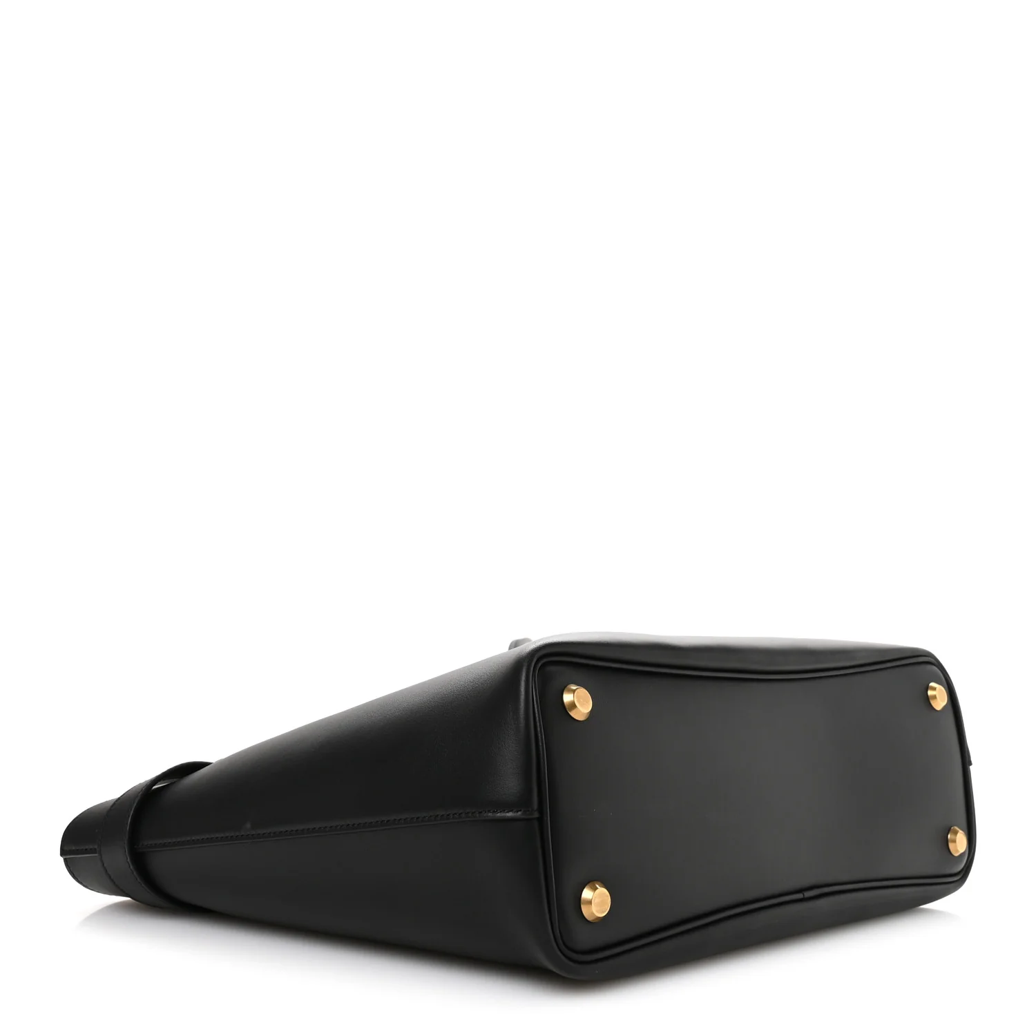 Smooth Calfskin Medium Bel Tote Bag Black - Image 4
