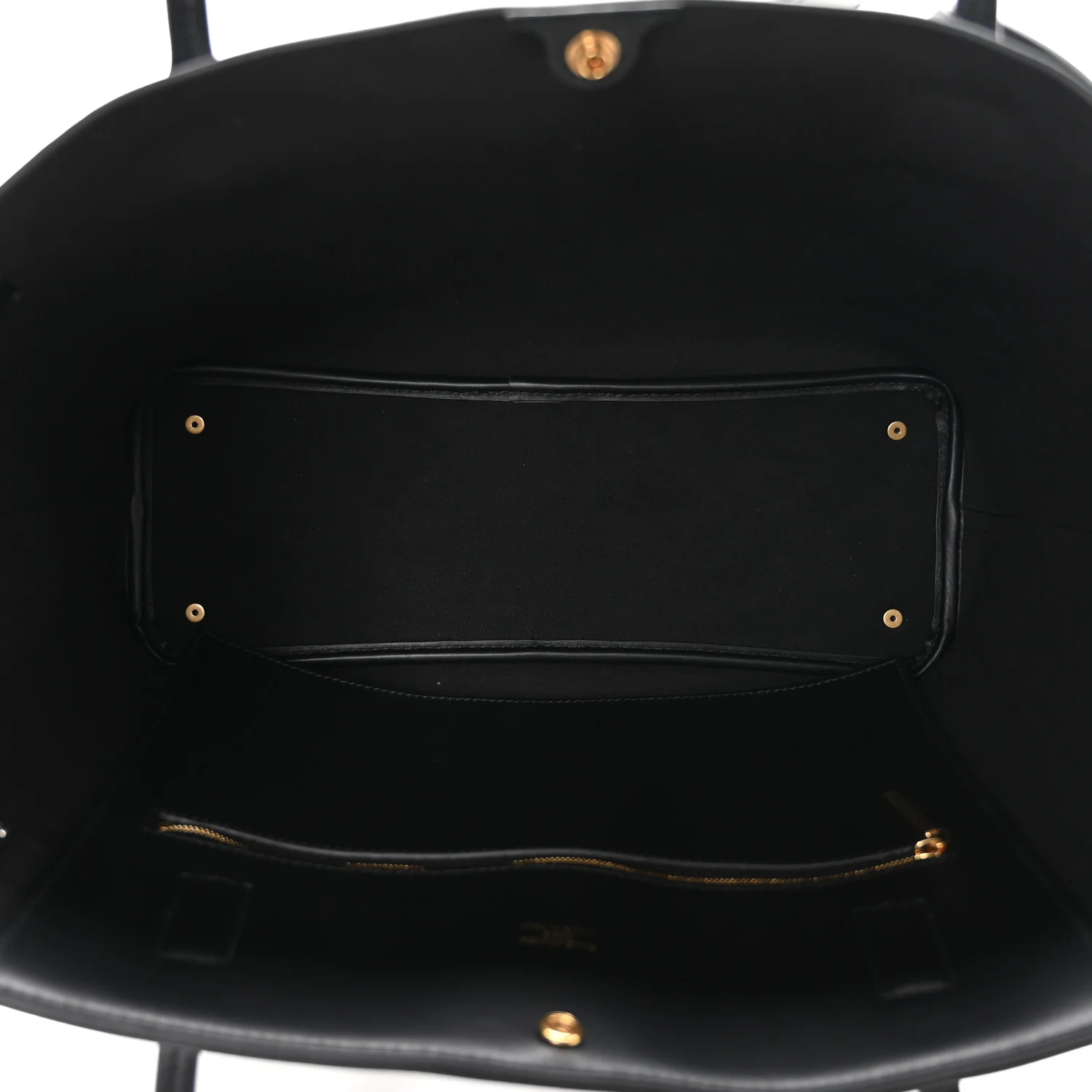 Smooth Calfskin Medium Bel Tote Bag Black - Image 5