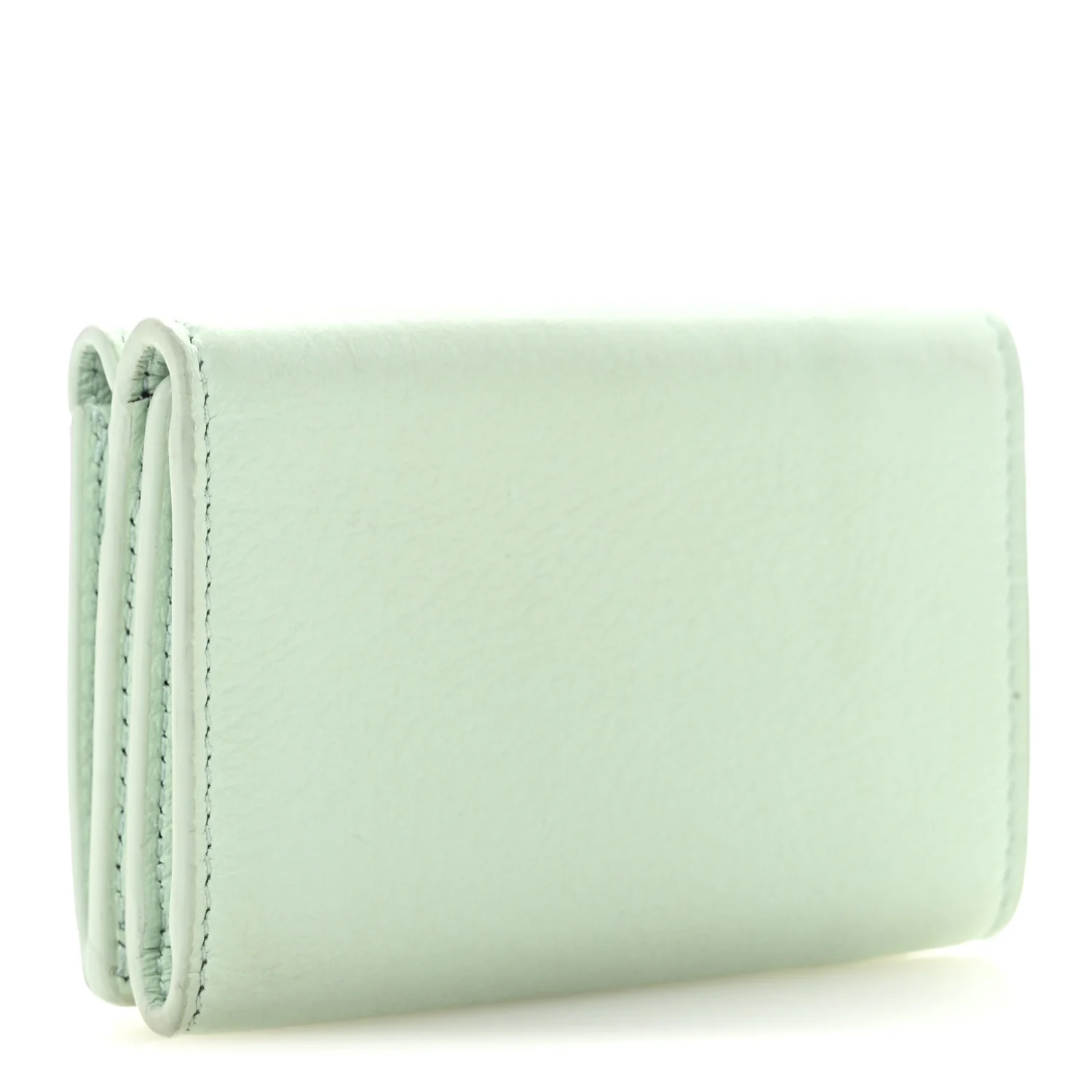 Smooth Calfskin Mini Papier Wallet Light Mint - Image 3