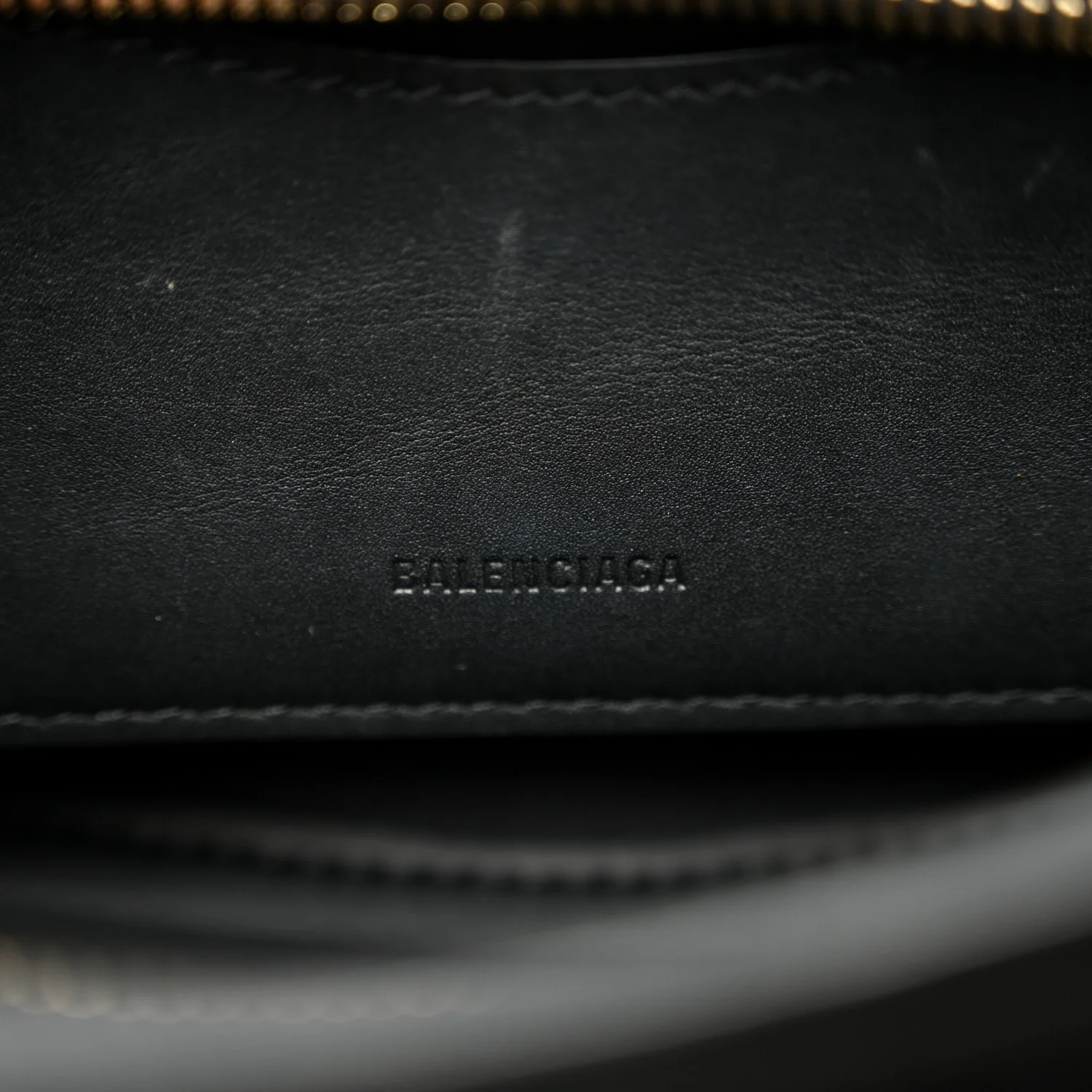 Smooth Calfskin Neo Classic Brass Hardware Nano City Crossbody Black - Image 6