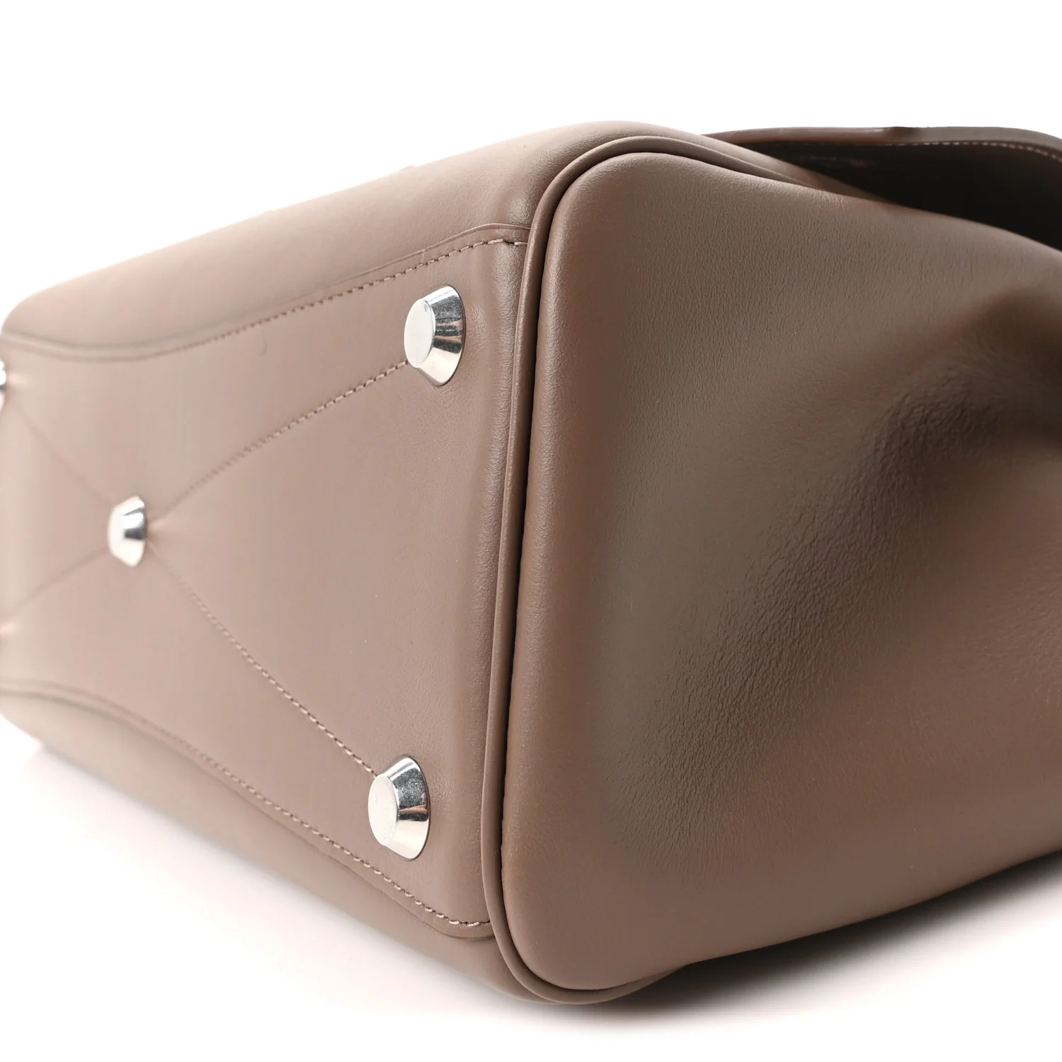 Smooth Calfskin Small Bel Air Carry All Bag Dark Taupe - Image 9