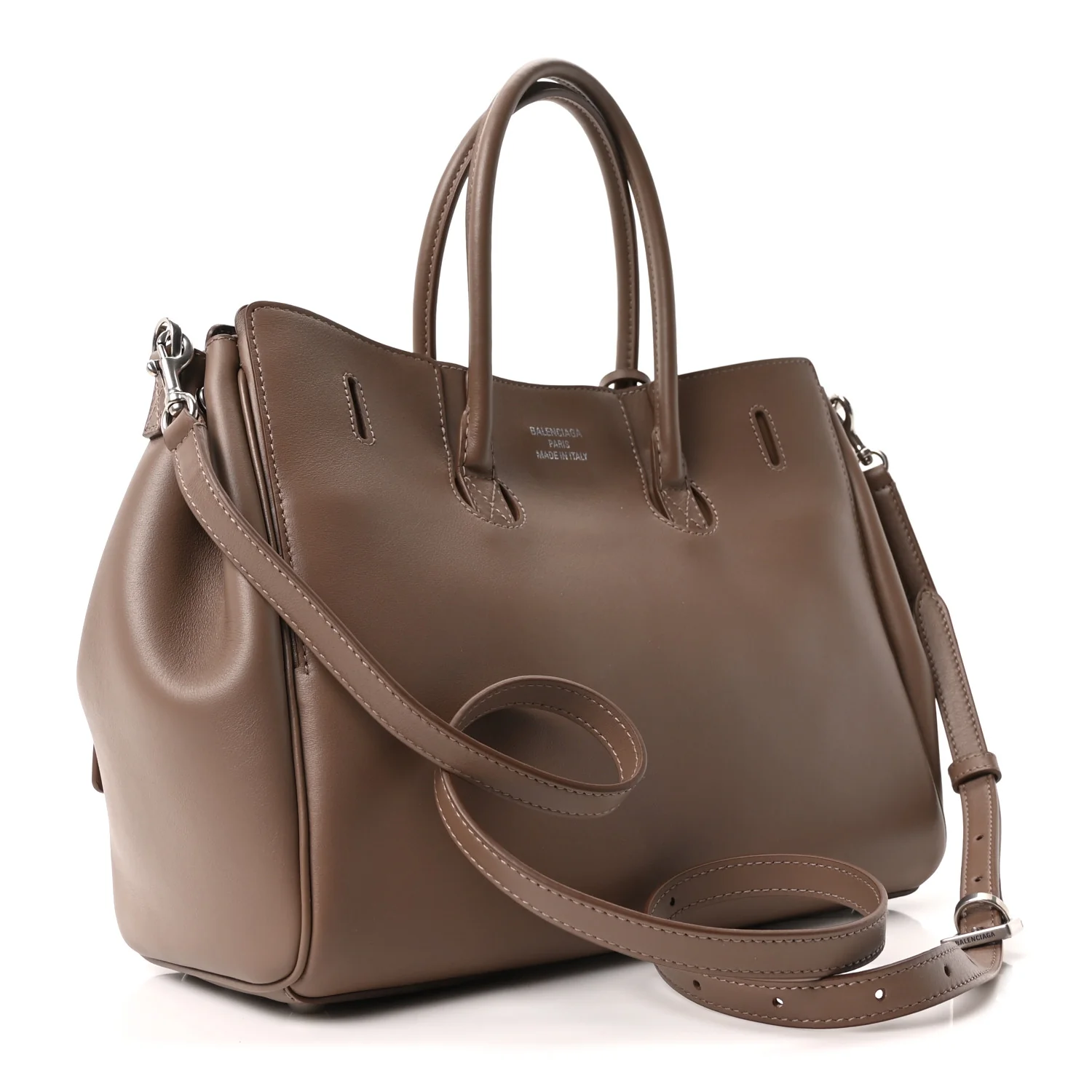 Smooth Calfskin Small Bel Air Carry All Bag Taupe - Image 3