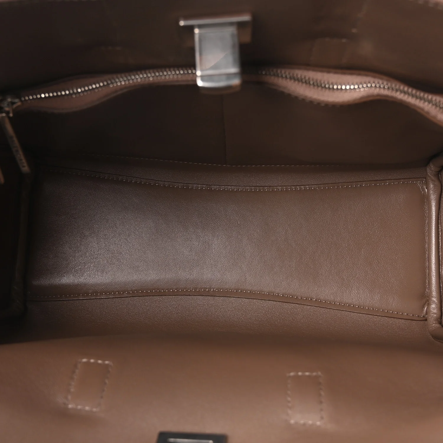 Smooth Calfskin Small Bel Air Carry All Bag Taupe - Image 5