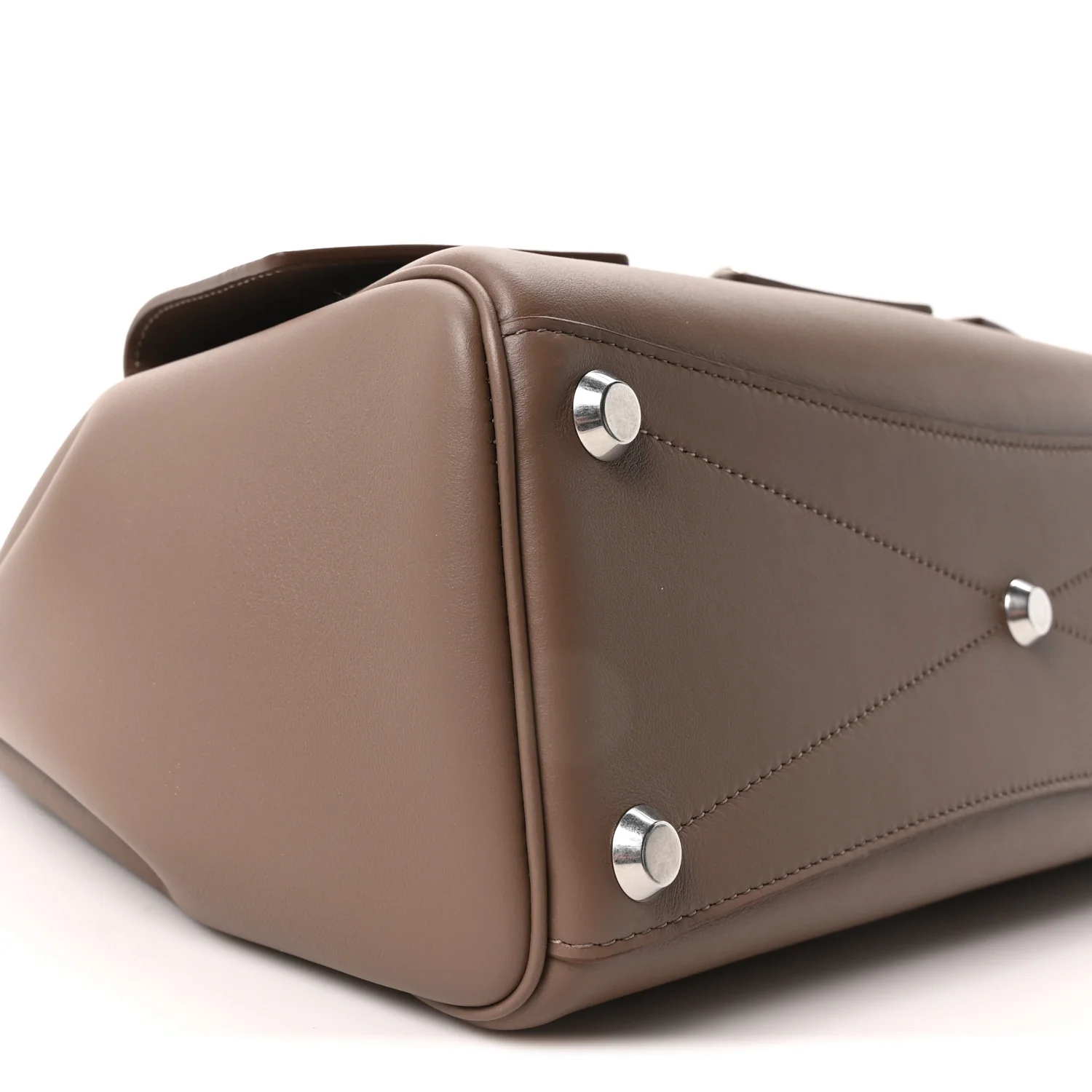 Smooth Calfskin Small Bel Air Carry All Bag Taupe - Image 9