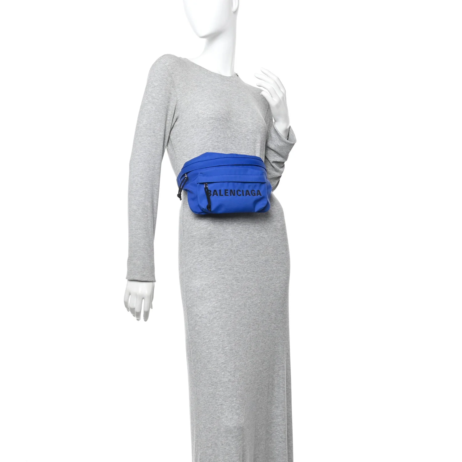 Sport Nylon Logo Embroidered Wheel Beltpack Electric Blue Black - Image 2