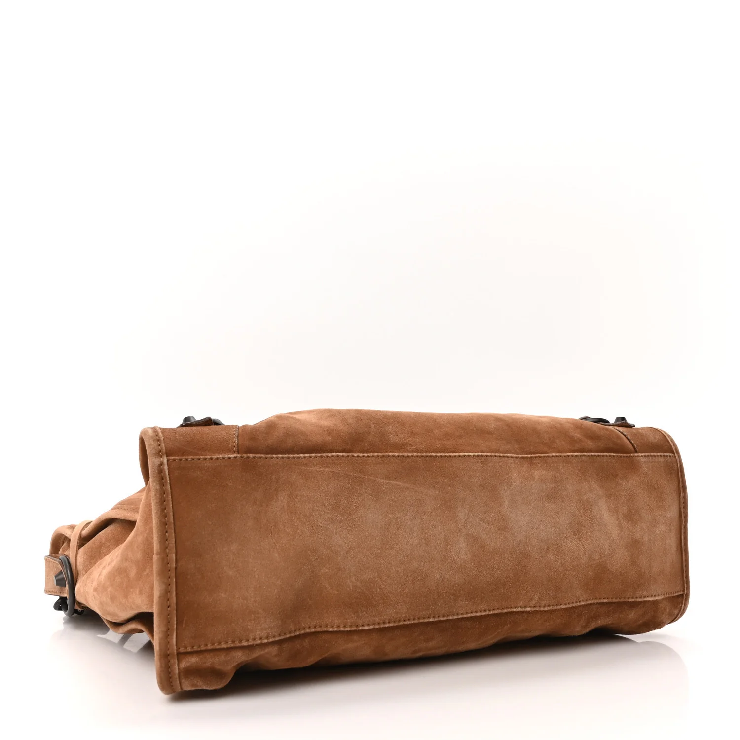 Suede Calfskin Classic Hardware Medium Le City Camel - Image 4