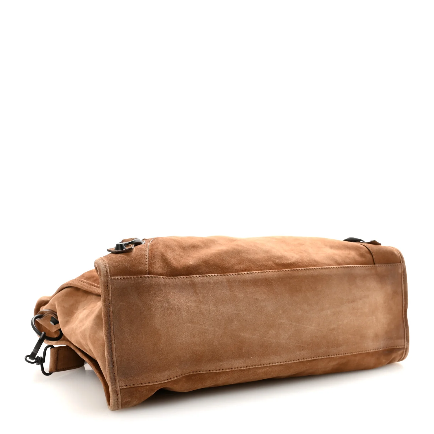 Suede Calfskin Classic Hardware Medium Le City Camel - Image 4