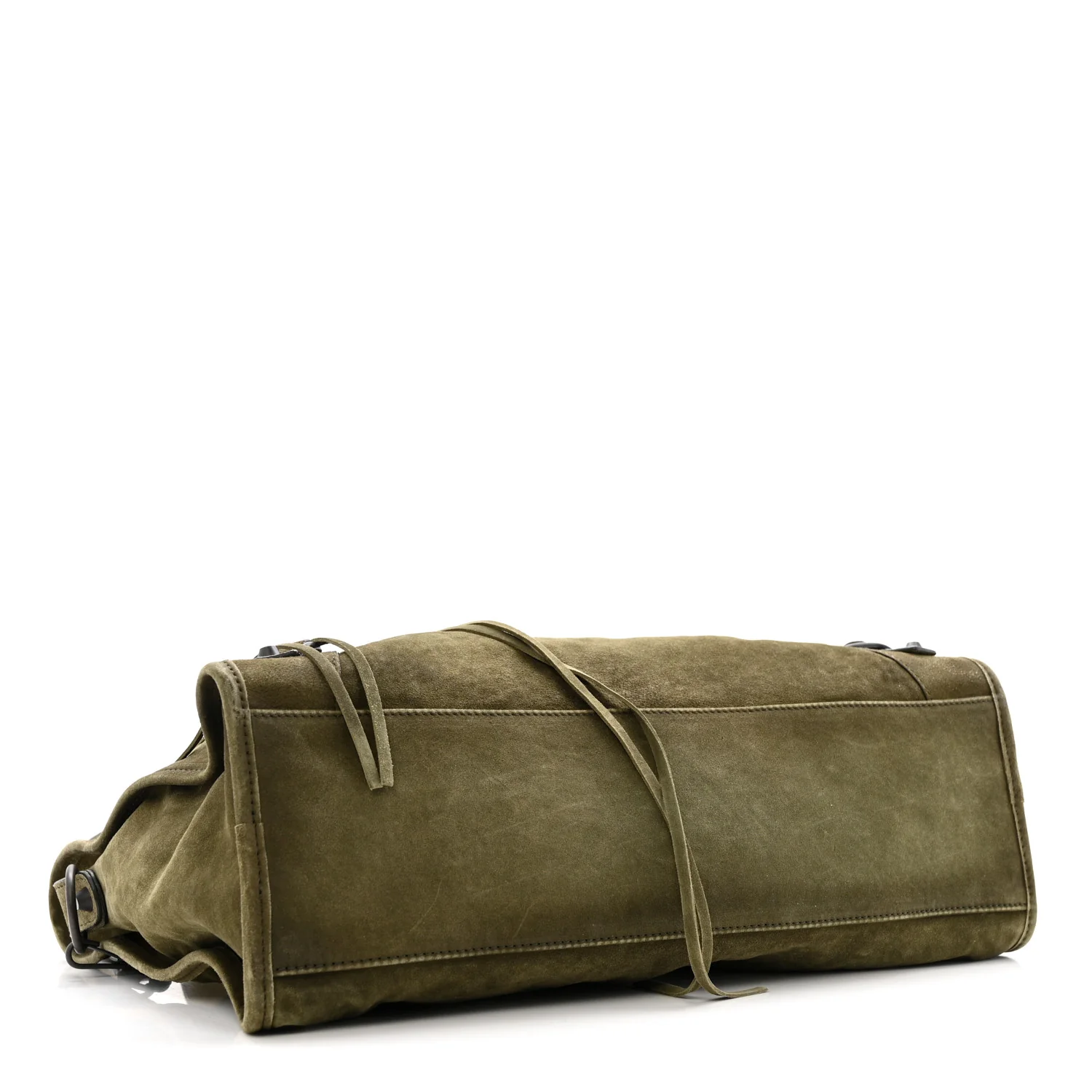 Suede Calfskin Classic Hardware Medium Le City Khaki - Image 4