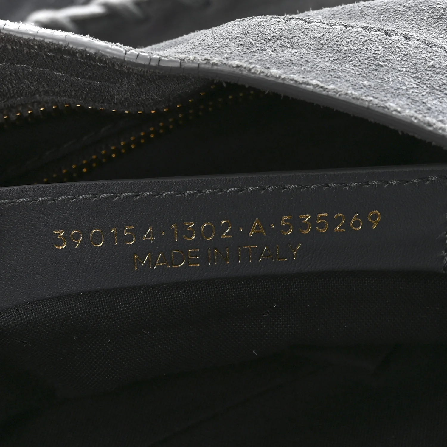 Suede Gold Metallic Edge Hardware City Gris Plomb - Image 8