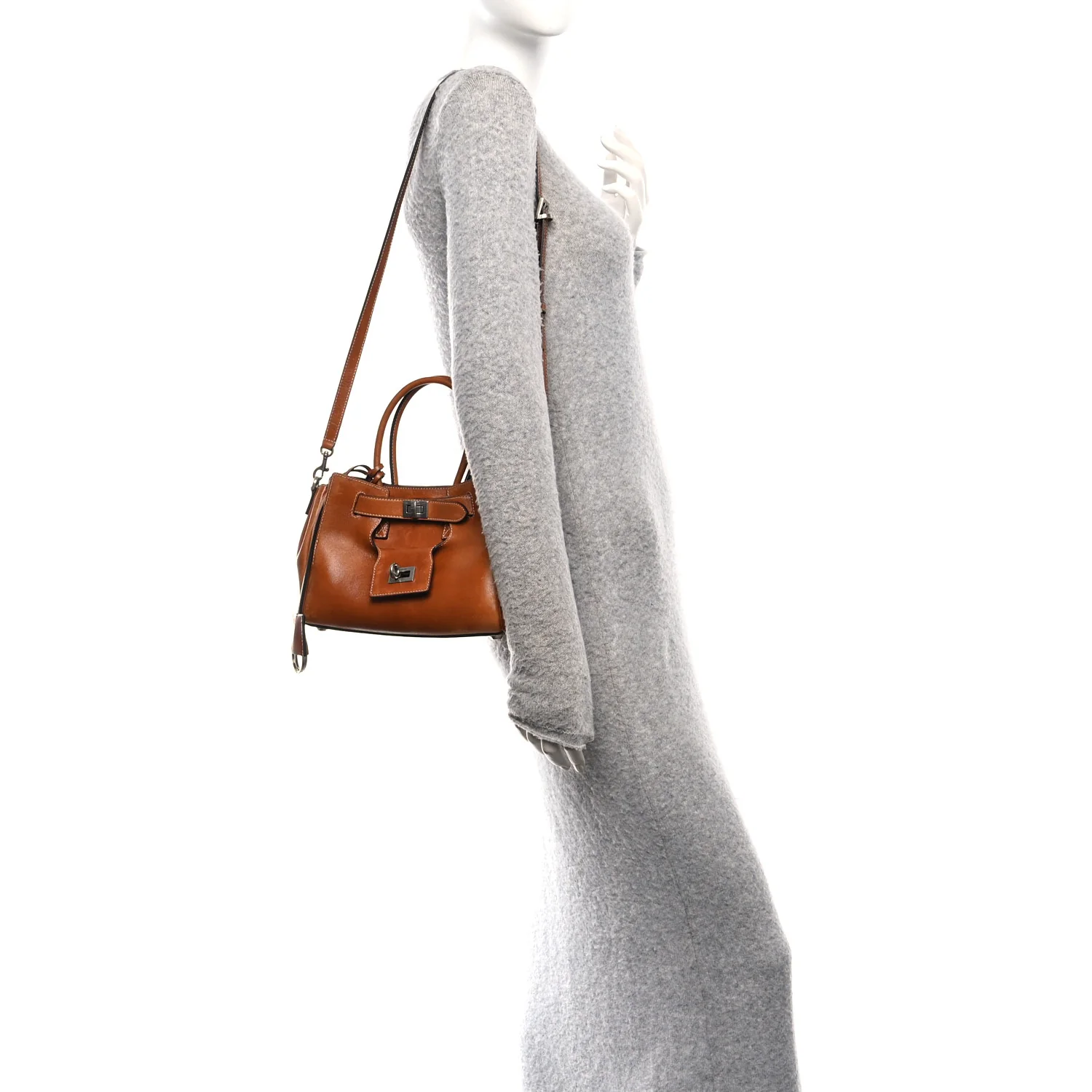 Vegetable Tanned Lambskin Mini Bel Air Carry All Bag Tan Cowboy - Image 2