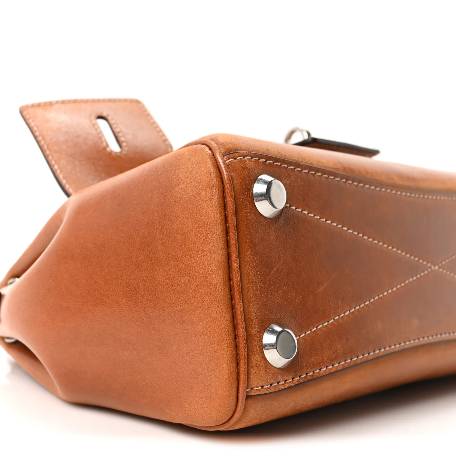 Vegetable Tanned Lambskin Mini Bel Air Carry All Bag Tan Cowboy - Image 8