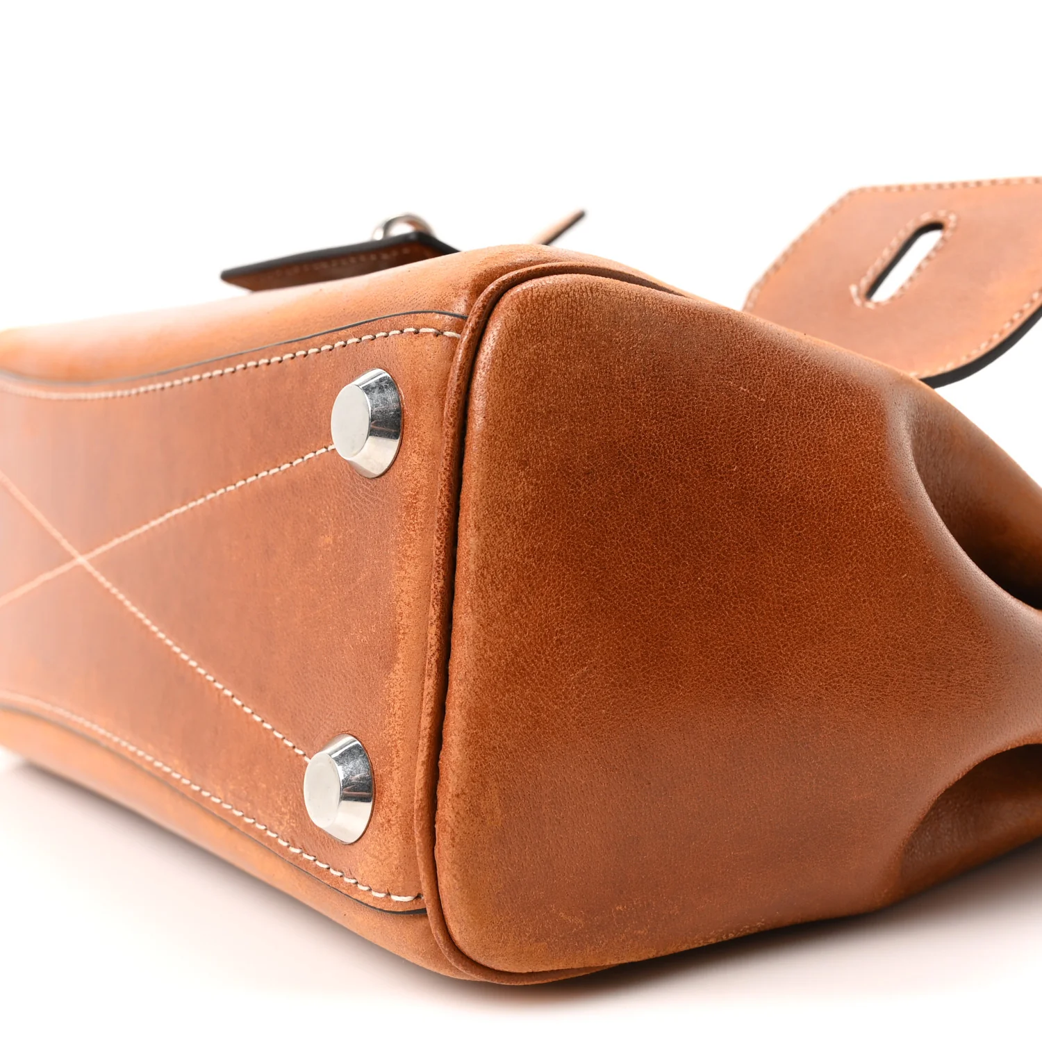 Vegetable Tanned Lambskin Mini Bel Air Carry All Bag Tan Cowboy - Image 9