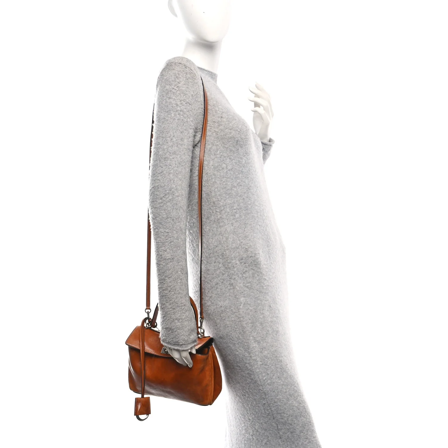 Vegetable Tanned Lambskin Mini Rodeo Top Handle Handbag Tan Cowboy - Image 2