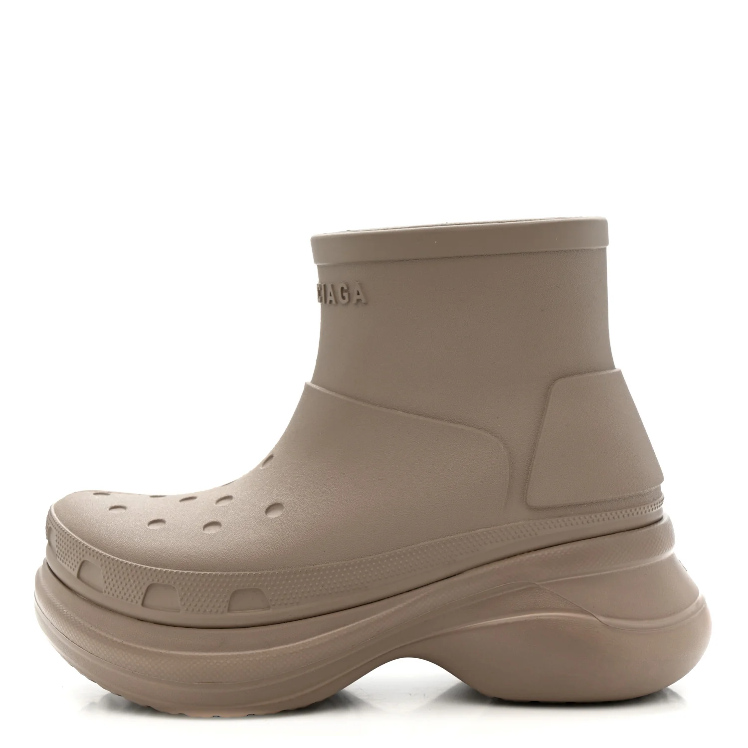 X CROCS Rubber Womens Low Top Rain Boots 39 Beige