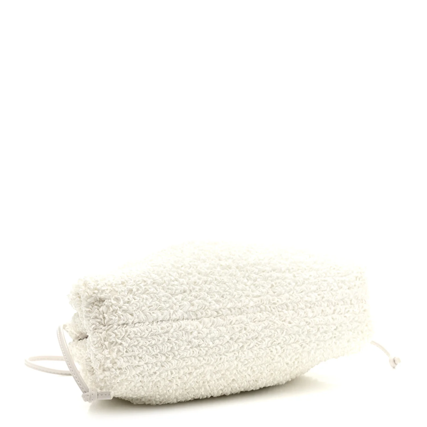 Boucle Curly Raffia The Mini Pouch White Chalk - Image 7