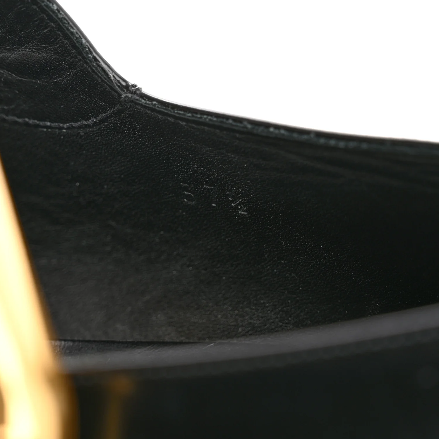 Brushed Calfskin Lug Mary-Jane Loafers 37.5 Black - Image 8