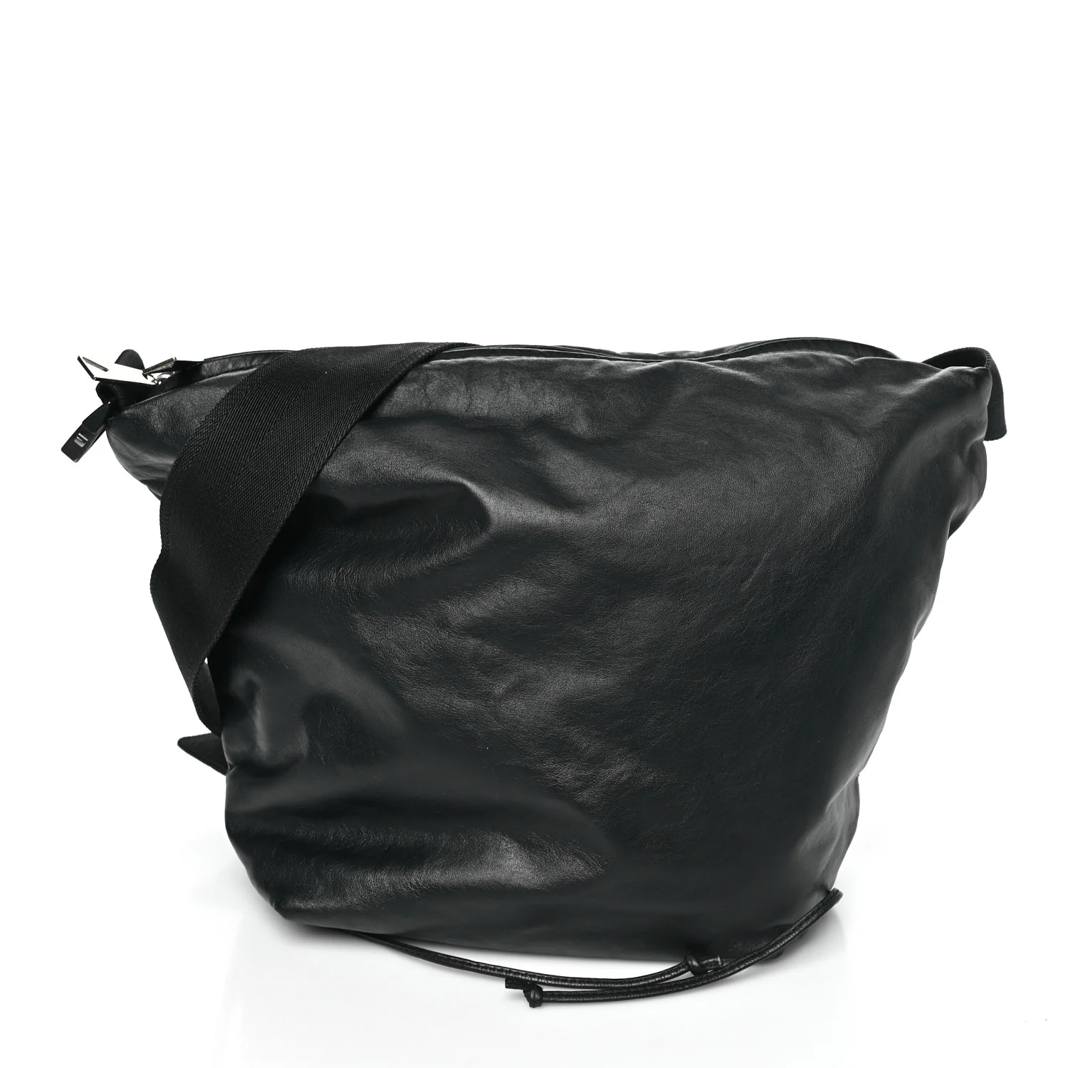 Calfskin Hidrology Shoulder Bag Black