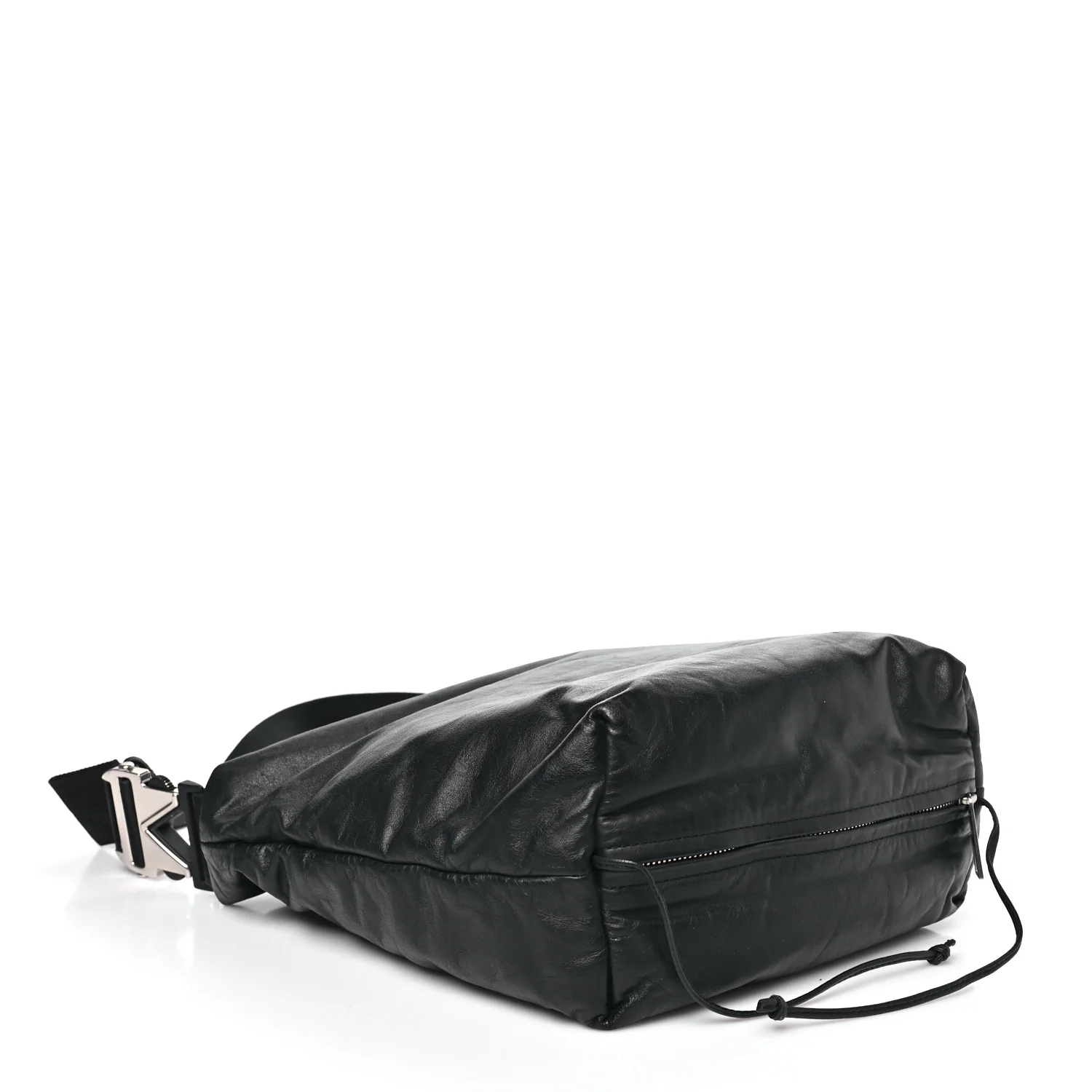 Calfskin Hidrology Shoulder Bag Black - Image 4