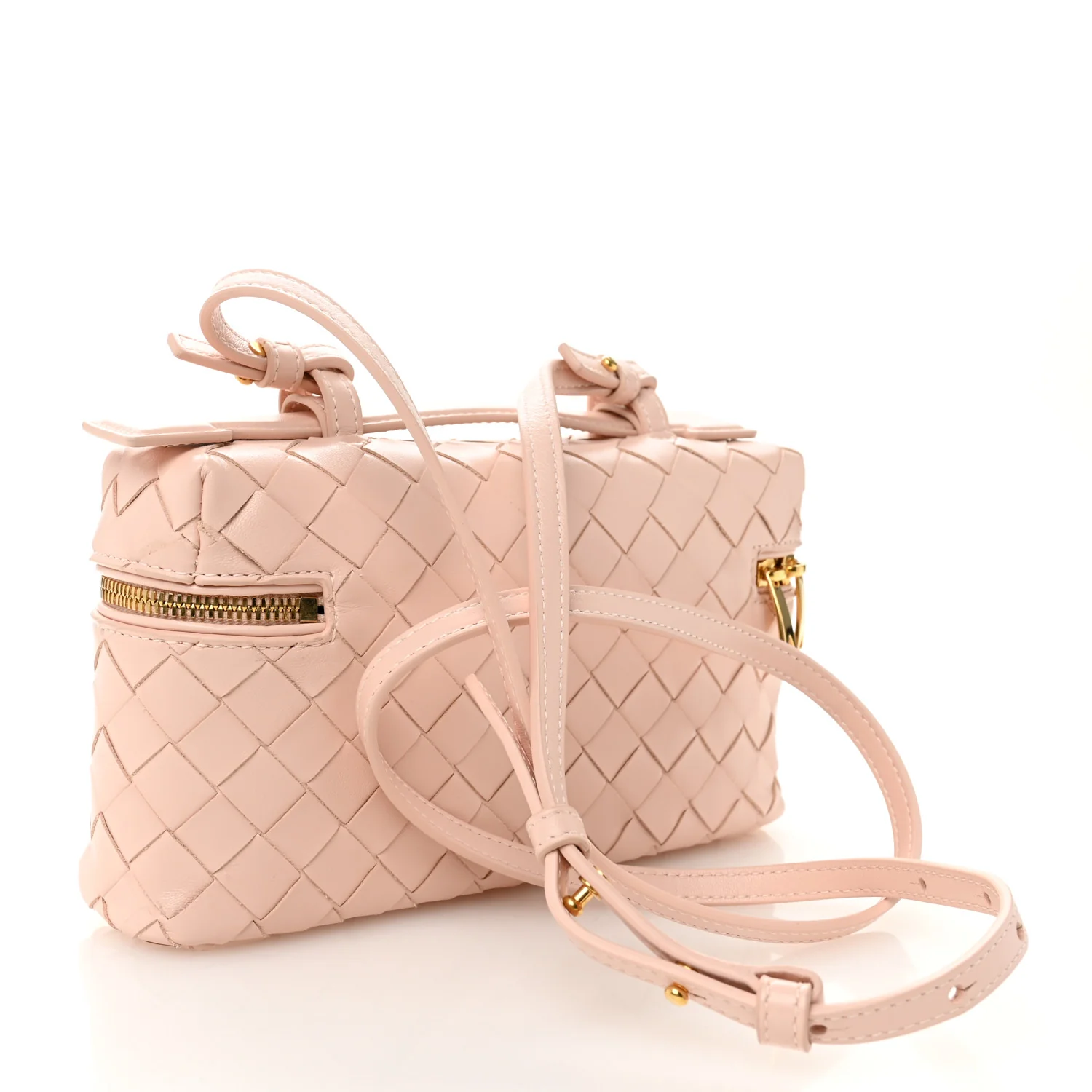 Calfskin Intrecciato Bang Bang Vanity Case Cameo - Image 3