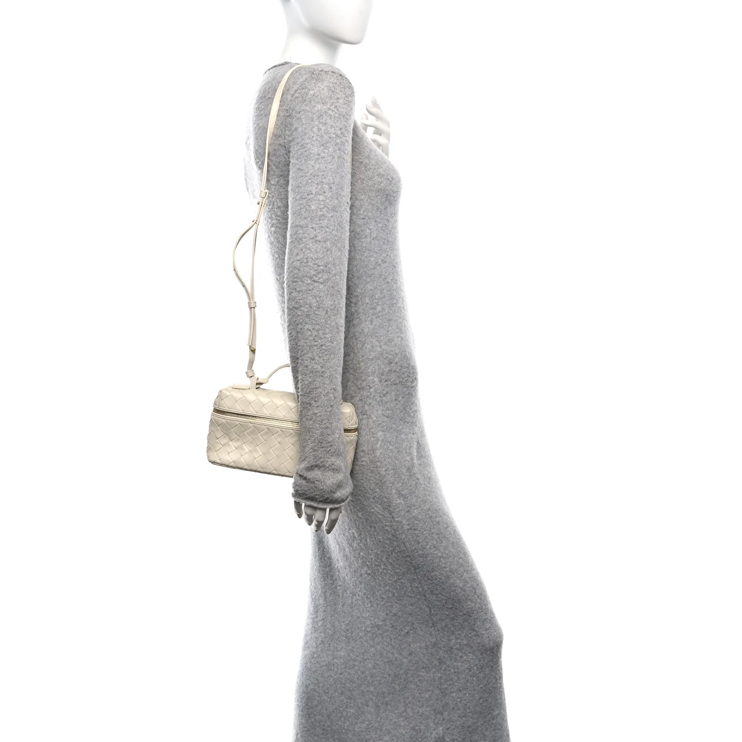 Calfskin Intrecciato Bang Bang Vanity Case Sea Salt - Image 2