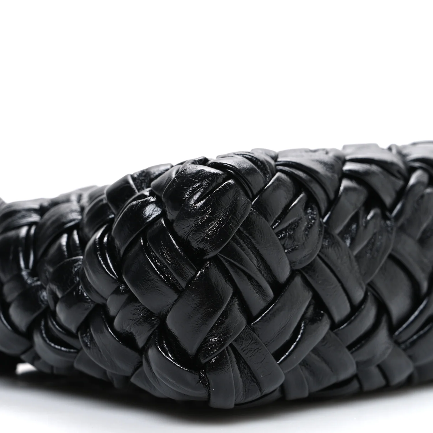 Calfskin Intrecciato Kalimero Cha-Cha Clutch Black - Image 8