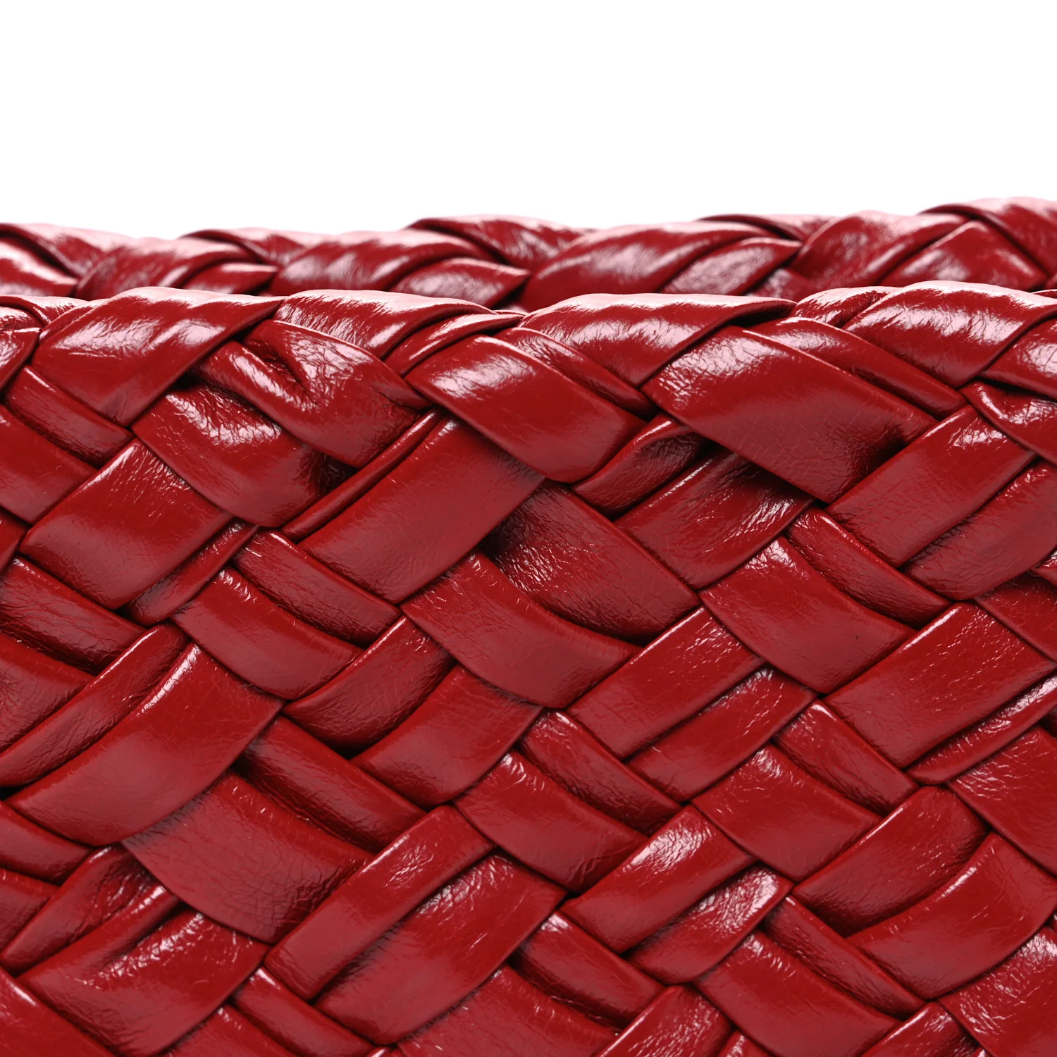 Calfskin Intrecciato Kalimero Cha-Cha Clutch Red - Image 7