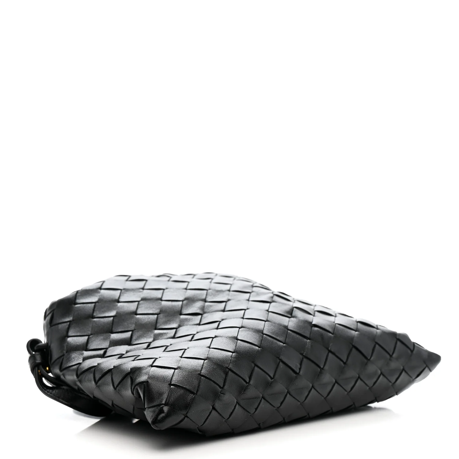Calfskin Intrecciato Mini Hop Black - Image 4