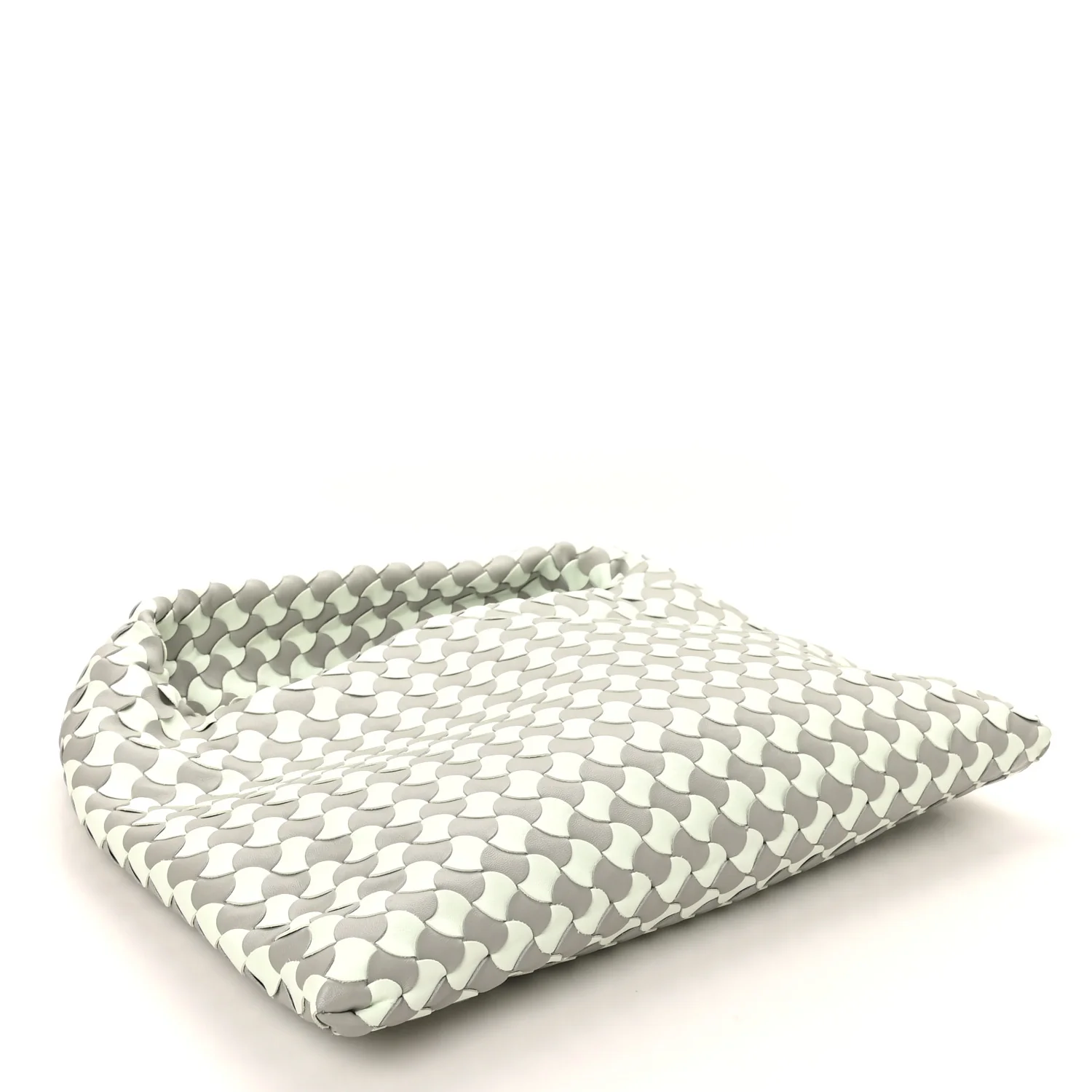 Calfskin Intrecciato Small Hop Agate Glacier - Image 4
