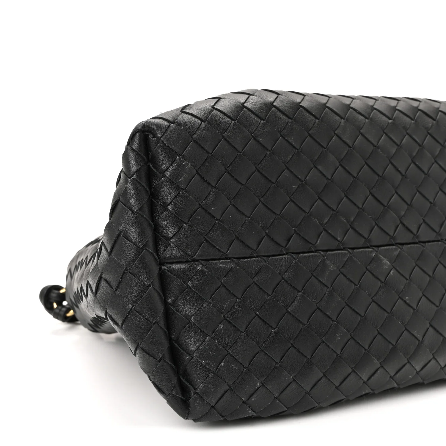 Calfskin Intrecciato Small Pinacoteca Tote Black Fondant - Image 14