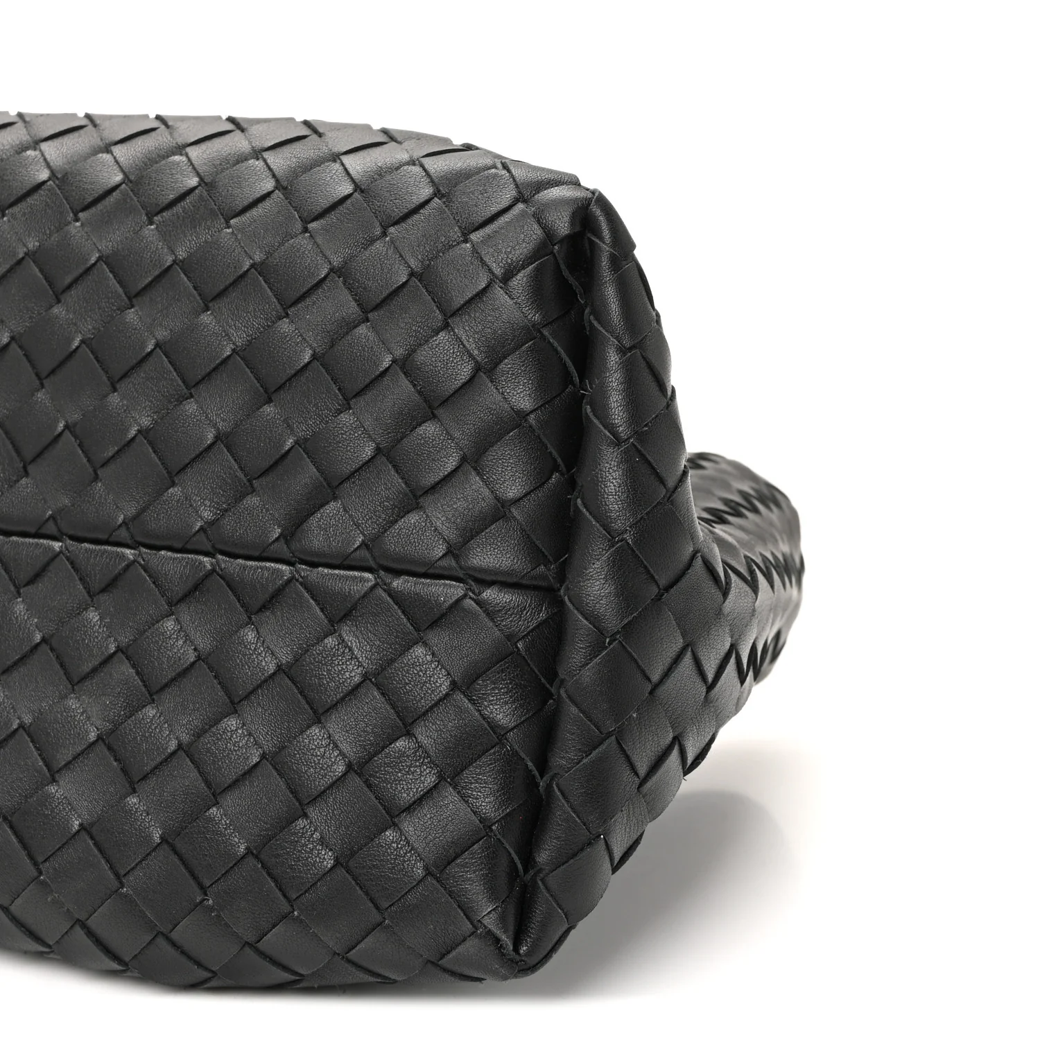 Calfskin Intrecciato Small Pinacoteca Tote Black Fondant - Image 16
